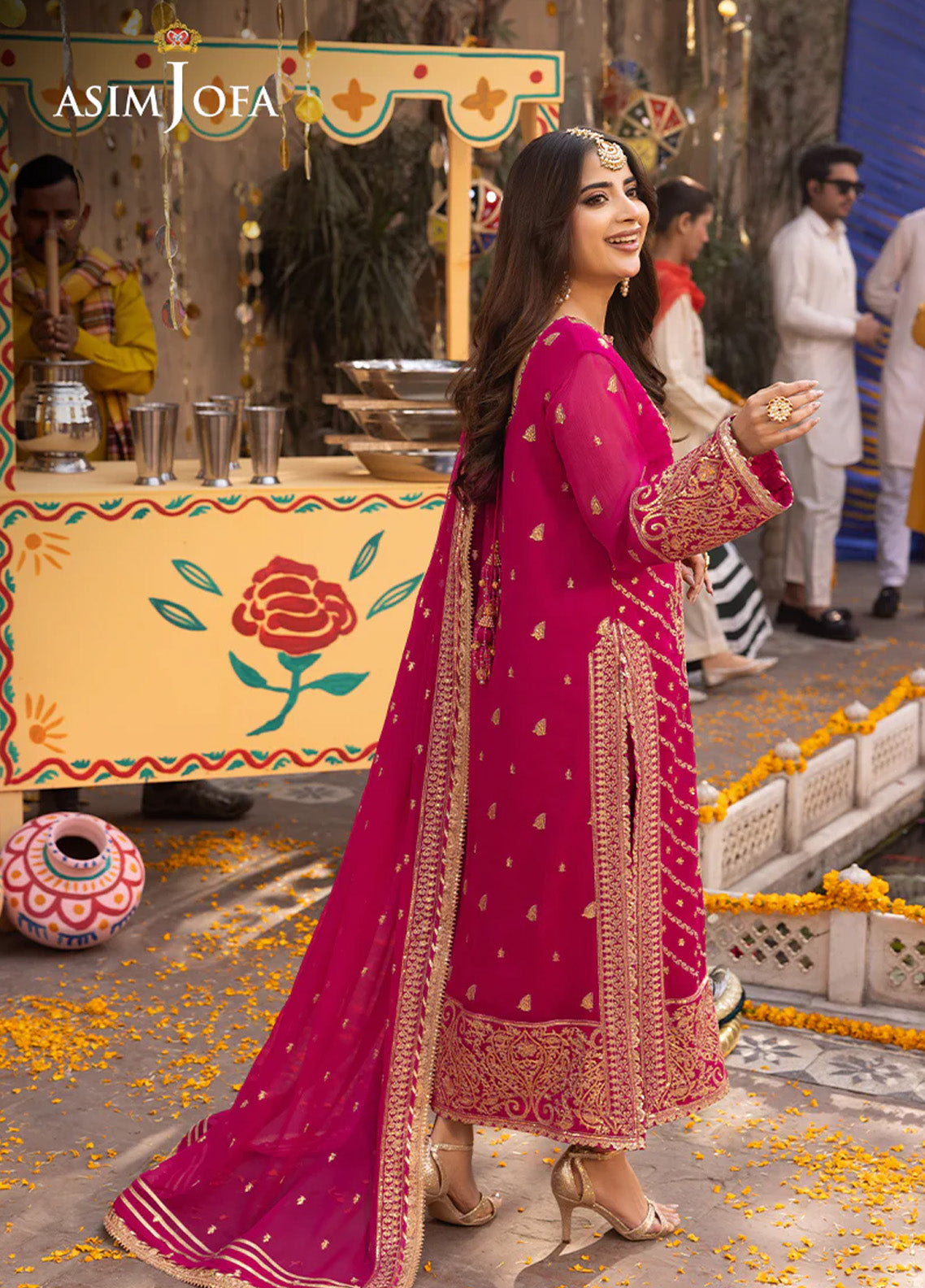 Chamak Damak By Asim Jofa Luxury Festive Embroidered Lawn 3 Piece Unstitched Suit AJ24CD AJCD-21 Chamak Damak By Asim Jofa Luxury Festive Embroidered Lawn 3 Piece Unstitched Suit AJ24CD AJCD-21