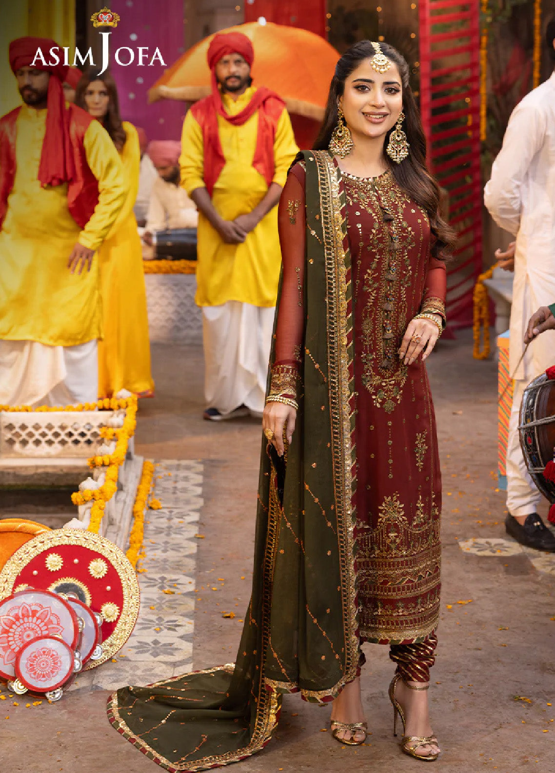 Chamak Damak By Asim Jofa Luxury Festive Embroidered Lawn 3 Piece Unstitched Suit AJ24CD AJCD-22 Chamak Damak By Asim Jofa Luxury Festive Embroidered Lawn 3 Piece Unstitched Suit AJ24CD AJCD-22
