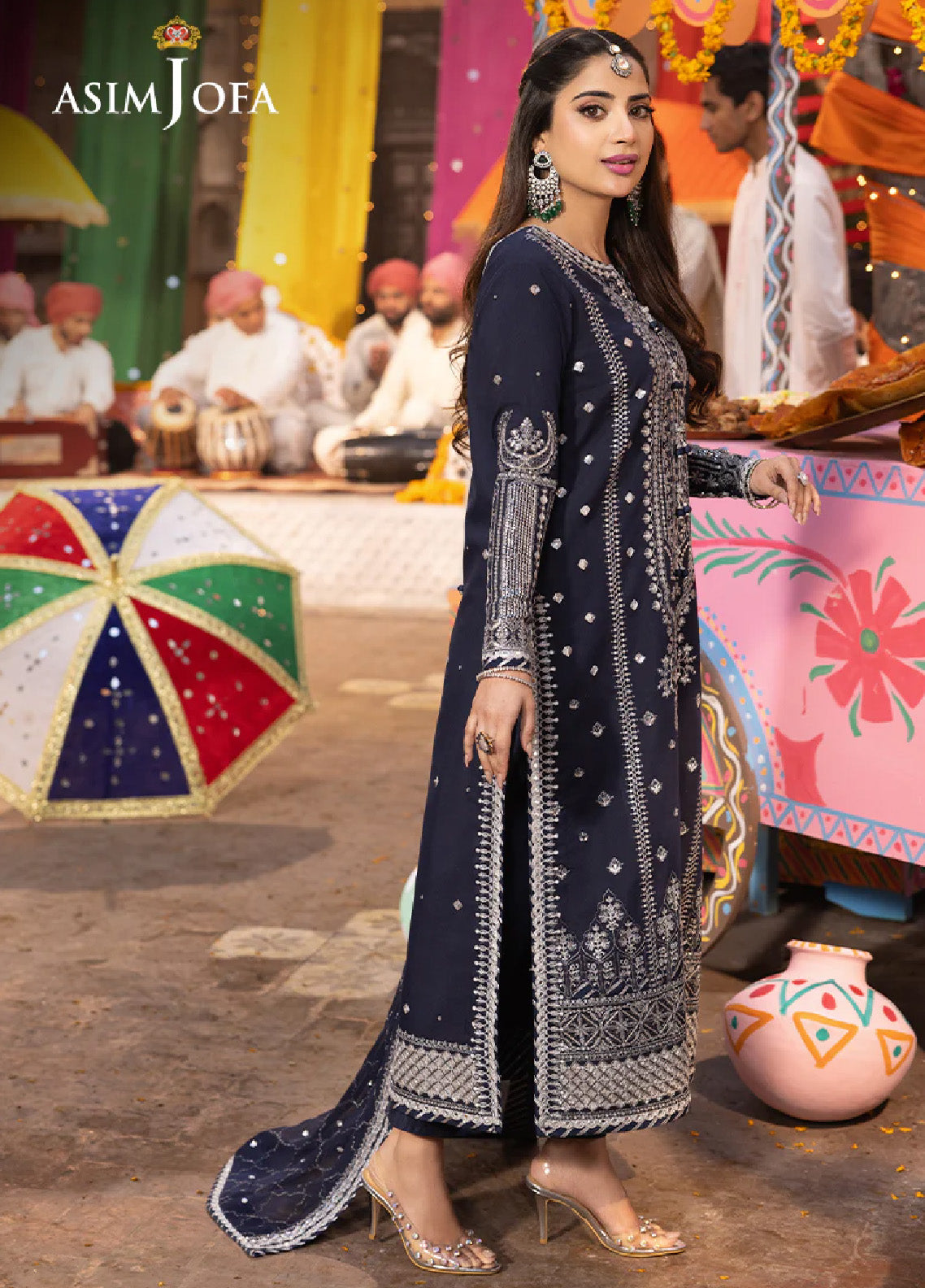 Chamak Damak By Asim Jofa Luxury Festive Embroidered Lawn 3 Piece Unstitched Suit AJ24CD AJCD-24 Chamak Damak By Asim Jofa Luxury Festive Embroidered Lawn 3 Piece Unstitched Suit AJ24CD AJCD-24