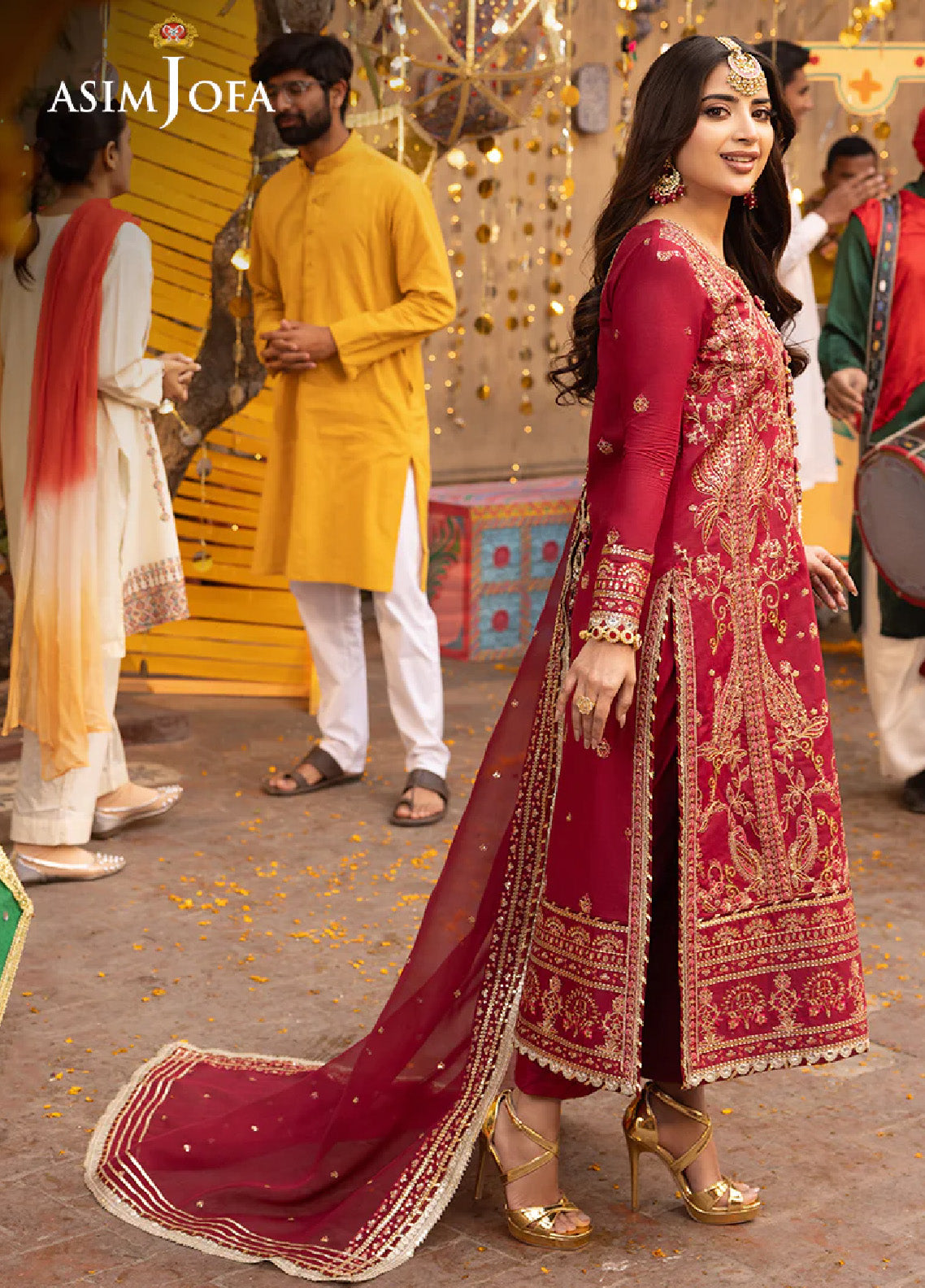 Chamak Damak By Asim Jofa Luxury Festive Embroidered Lawn 3 Piece Unstitched Suit AJ24CD AJCD-25 Chamak Damak By Asim Jofa Luxury Festive Embroidered Lawn 3 Piece Unstitched Suit AJ24CD AJCD-25