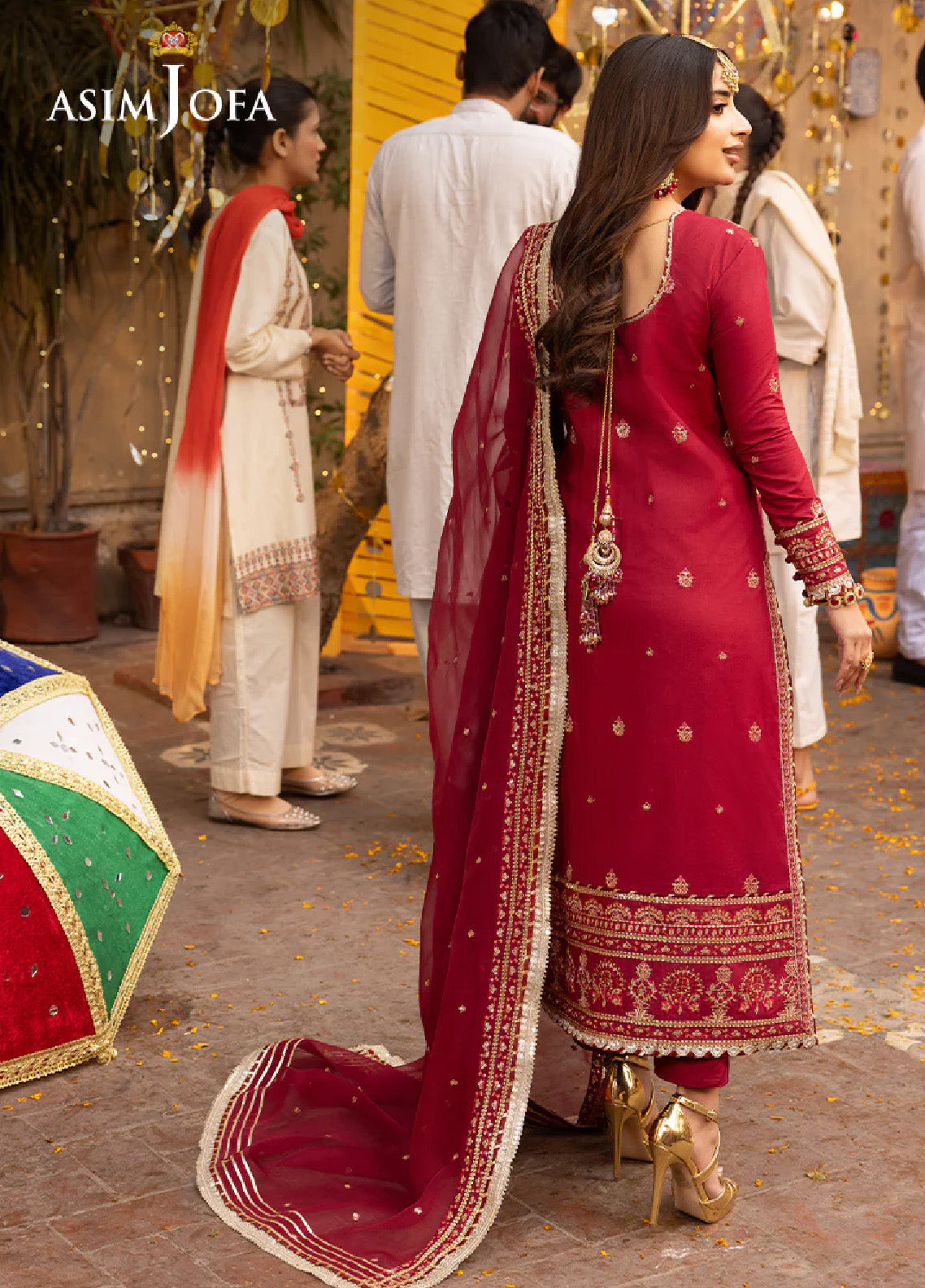 Chamak Damak By Asim Jofa Luxury Festive Embroidered Lawn 3 Piece Unstitched Suit AJ24CD AJCD-25 Chamak Damak By Asim Jofa Luxury Festive Embroidered Lawn 3 Piece Unstitched Suit AJ24CD AJCD-25