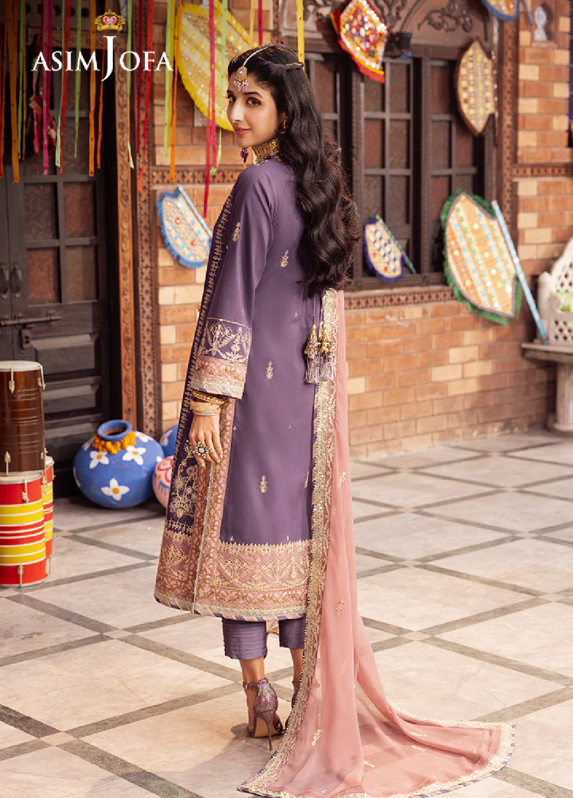 Chamak Damak By Asim Jofa Luxury Festive Embroidered Lawn 3 Piece Unstitched Suit AJ24CD AJCD-26 Chamak Damak By Asim Jofa Luxury Festive Embroidered Lawn 3 Piece Unstitched Suit AJ24CD AJCD-26