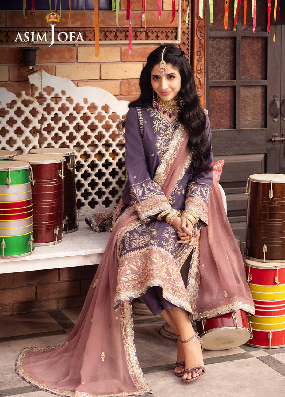 Chamak Damak By Asim Jofa Luxury Festive Embroidered Lawn 3 Piece Unstitched Suit AJ24CD AJCD-26 Chamak Damak By Asim Jofa Luxury Festive Embroidered Lawn 3 Piece Unstitched Suit AJ24CD AJCD-26