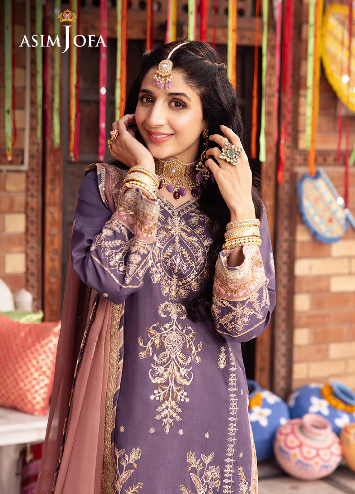 Chamak Damak By Asim Jofa Luxury Festive Embroidered Lawn 3 Piece Unstitched Suit AJ24CD AJCD-26 Chamak Damak By Asim Jofa Luxury Festive Embroidered Lawn 3 Piece Unstitched Suit AJ24CD AJCD-26