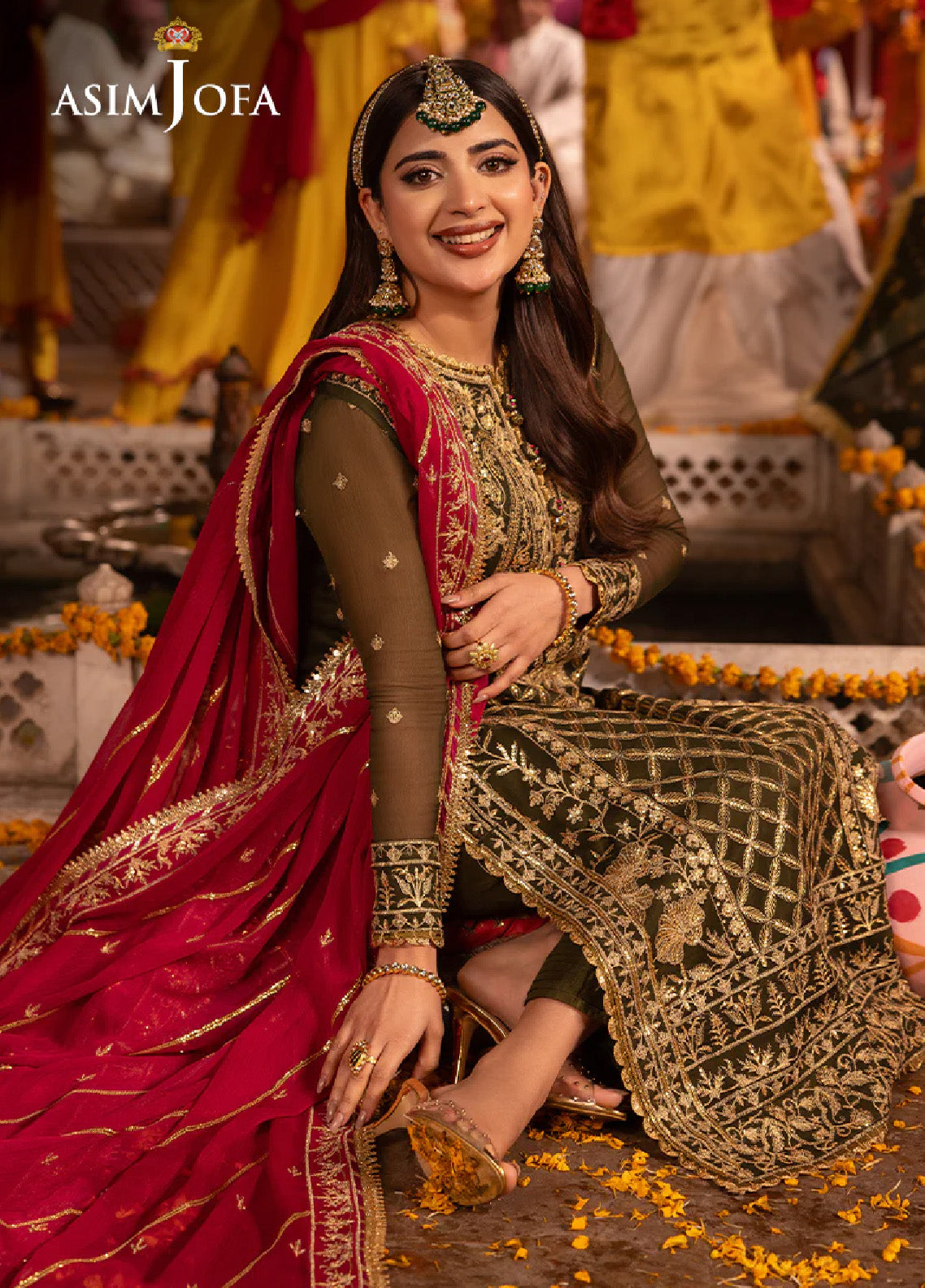 Chamak Damak By Asim Jofa Luxury Festive Embroidered Lawn 3 Piece Unstitched Suit AJ24CD AJCD-27 Chamak Damak By Asim Jofa Luxury Festive Embroidered Lawn 3 Piece Unstitched Suit AJ24CD AJCD-27