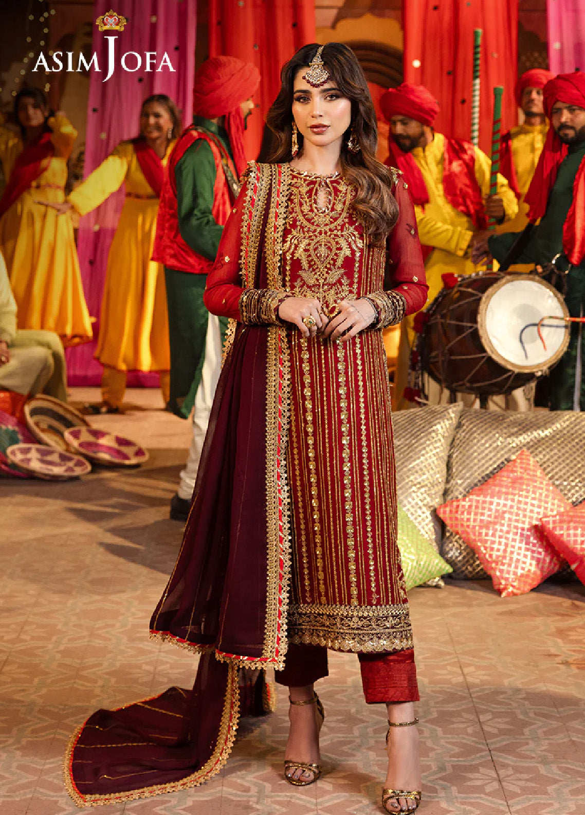 Chamak Damak By Asim Jofa Luxury Festive Embroidered Lawn 3 Piece Unstitched Suit AJ24CD AJCD-28 Chamak Damak By Asim Jofa Luxury Festive Embroidered Lawn 3 Piece Unstitched Suit AJ24CD AJCD-28