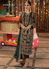 Chamak Damak By Asim Jofa Luxury Festive Embroidered Lawn 3 Piece Unstitched Suit AJ24CD AJCD-29