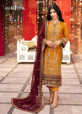 Chamak Damak By Asim Jofa Luxury Festive Embroidered Lawn 3 Piece Unstitched Suit AJ24CD AJCD-30