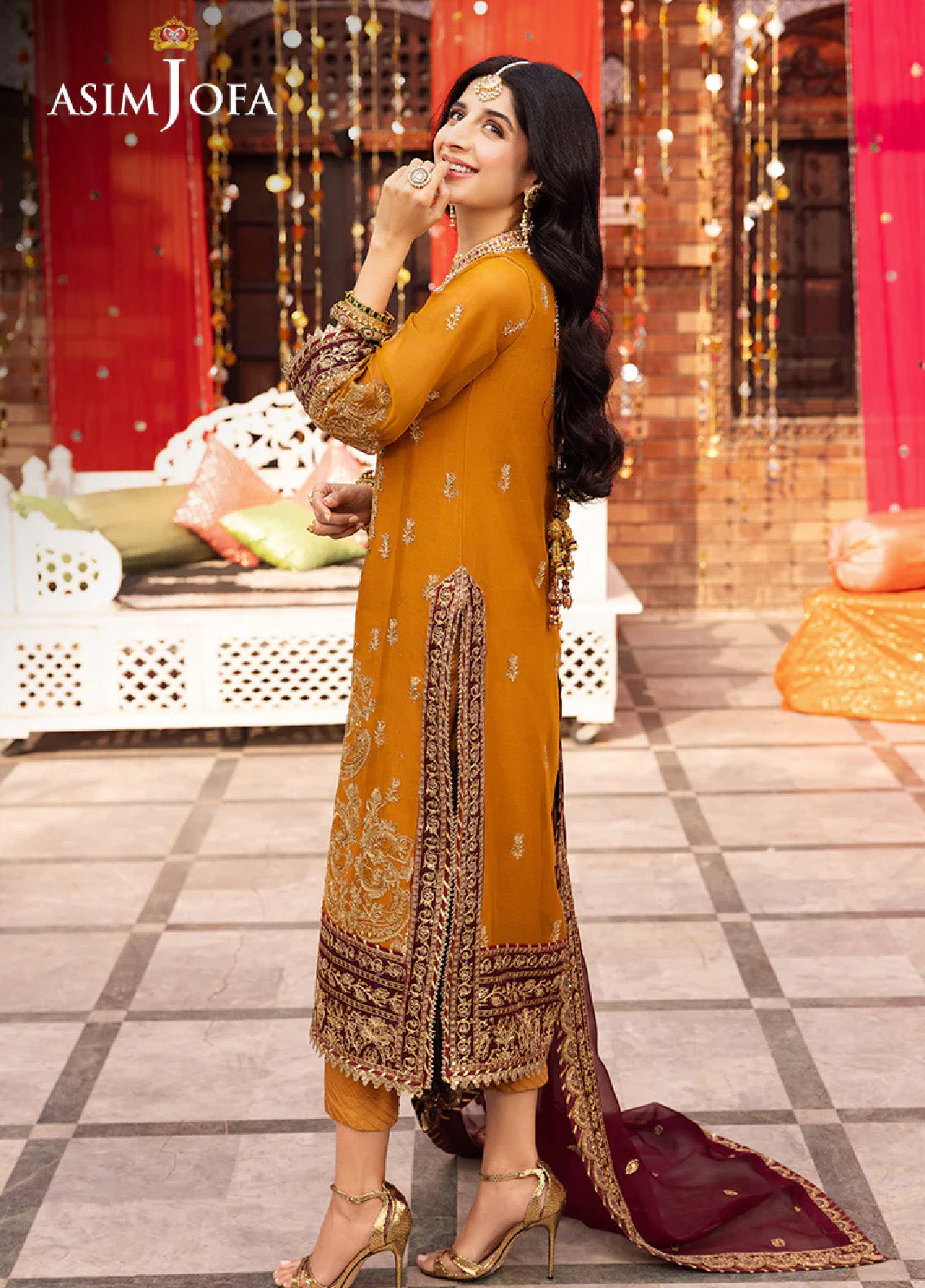 Chamak Damak By Asim Jofa Luxury Festive Embroidered Lawn 3 Piece Unstitched Suit AJ24CD AJCD-30 Chamak Damak By Asim Jofa Luxury Festive Embroidered Lawn 3 Piece Unstitched Suit AJ24CD AJCD-30