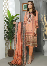 Ruqayyah Unstitched 3 Piece D#01