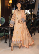 Charlotte By Humdum Embroidered Chikankari Lawn 3 Piece Unstitched Suit HD24CEL-10