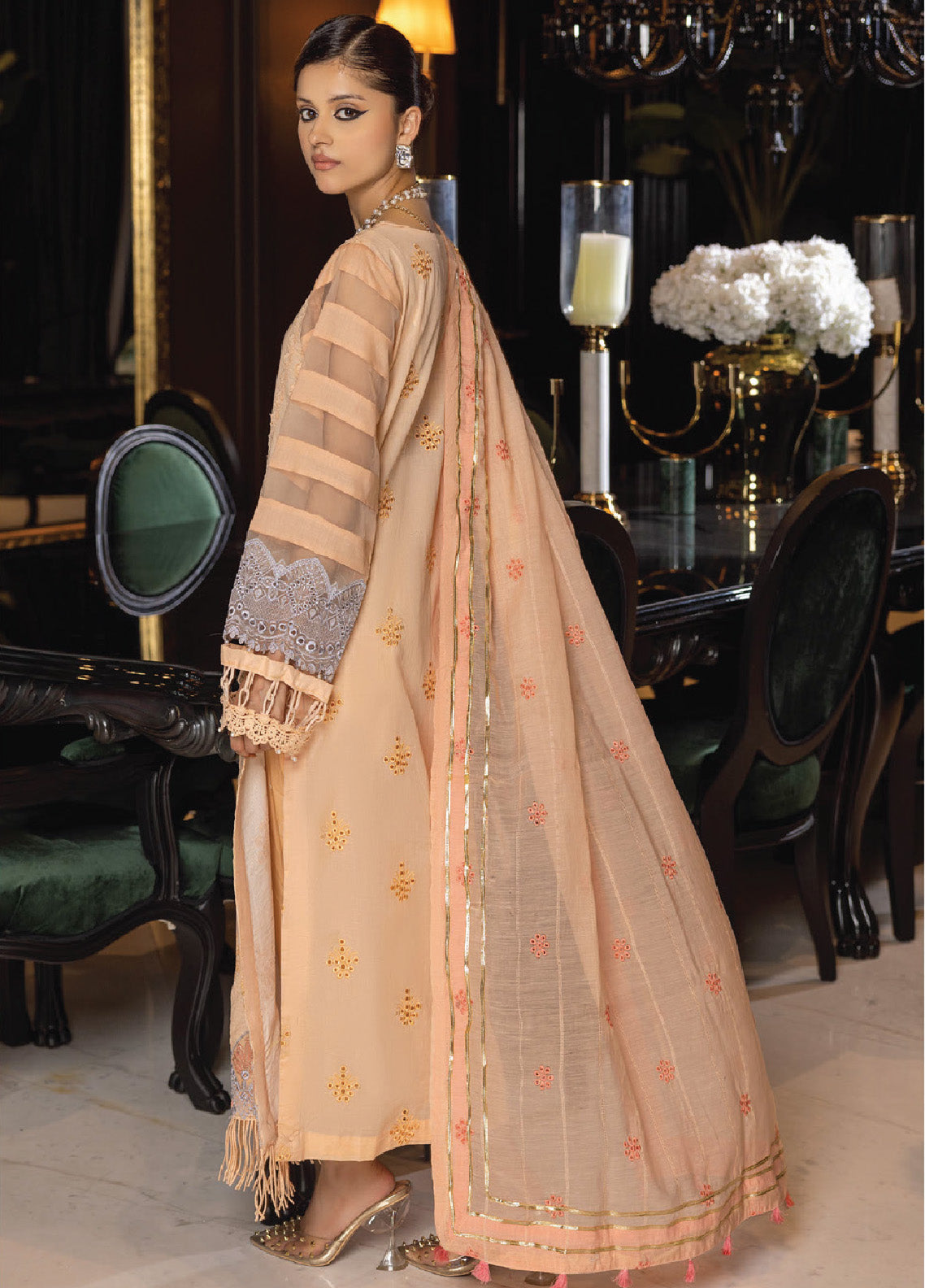 Charlotte By Humdum Embroidered Chikankari Lawn 3 Piece Unstitched Suit HD24CEL-10 Charlotte By Humdum Embroidered Chikankari Lawn 3 Piece Unstitched Suit HD24CEL-10