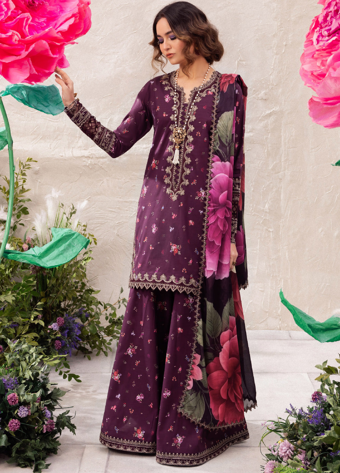 Dahlia By Iznik Embroidered Luxury Lawn 3 Piece Unstitched Suit IZ24DLL 06 TRANQUIL Dahlia By Iznik Embroidered Luxury Lawn 3 Piece Unstitched Suit IZ24DLL 06 TRANQUIL