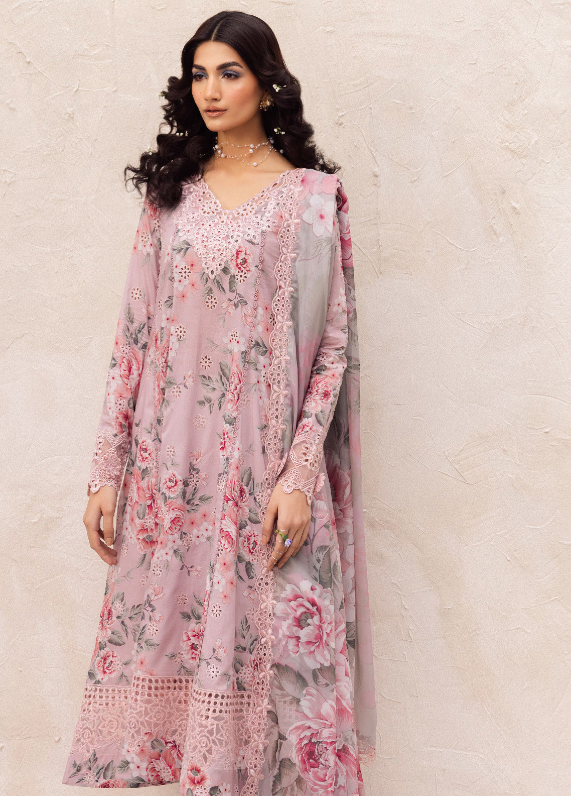 Dahlia By Iznik Embroidered Luxury Lawn 3 Piece Unstitched Suit IZ24DLL 09 WHISPER Dahlia By Iznik Embroidered Luxury Lawn 3 Piece Unstitched Suit IZ24DLL 09 WHISPER