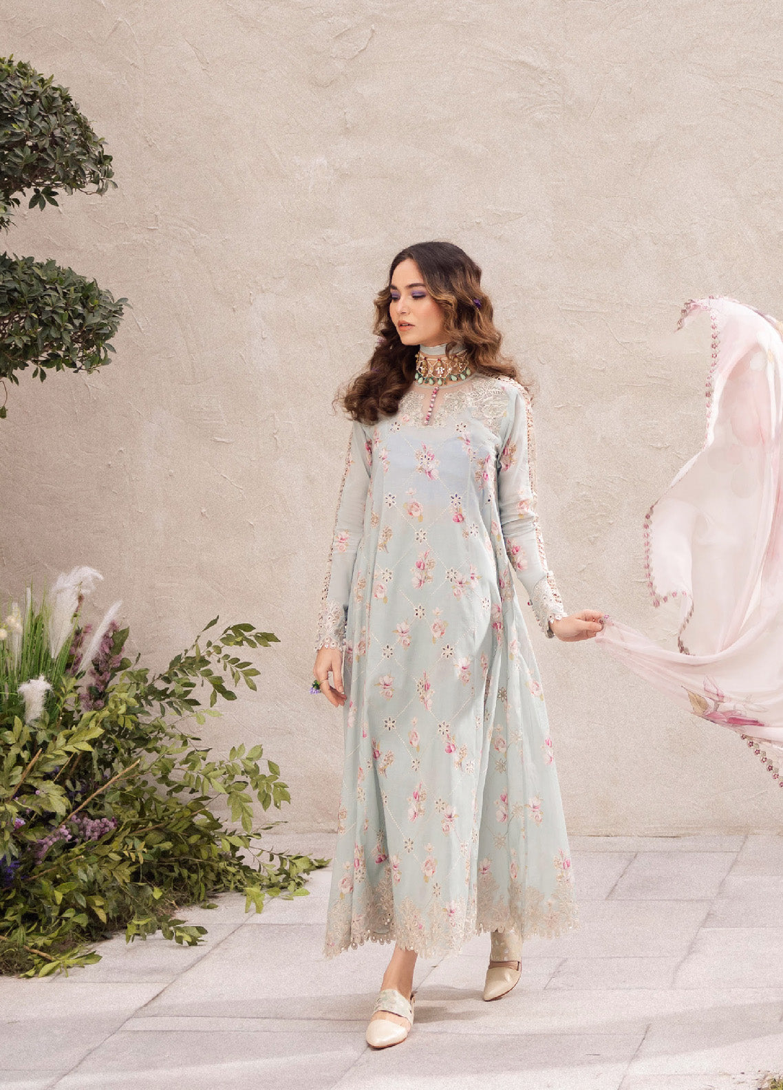 Dahlia By Iznik Embroidered Luxury Lawn 3 Piece Unstitched Suit IZ24DLL 10 MIRAGE Dahlia By Iznik Embroidered Luxury Lawn 3 Piece Unstitched Suit IZ24DLL 10 MIRAGE