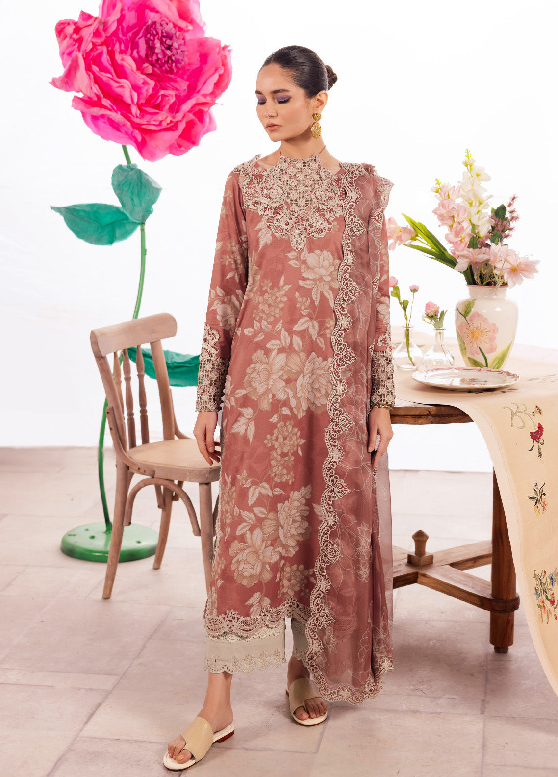 Dahlia By Iznik Embroidered Luxury Lawn 3 Piece Unstitched Suit IZ24DLL 12 SAFFRON Dahlia By Iznik Embroidered Luxury Lawn 3 Piece Unstitched Suit IZ24DLL 12 SAFFRON