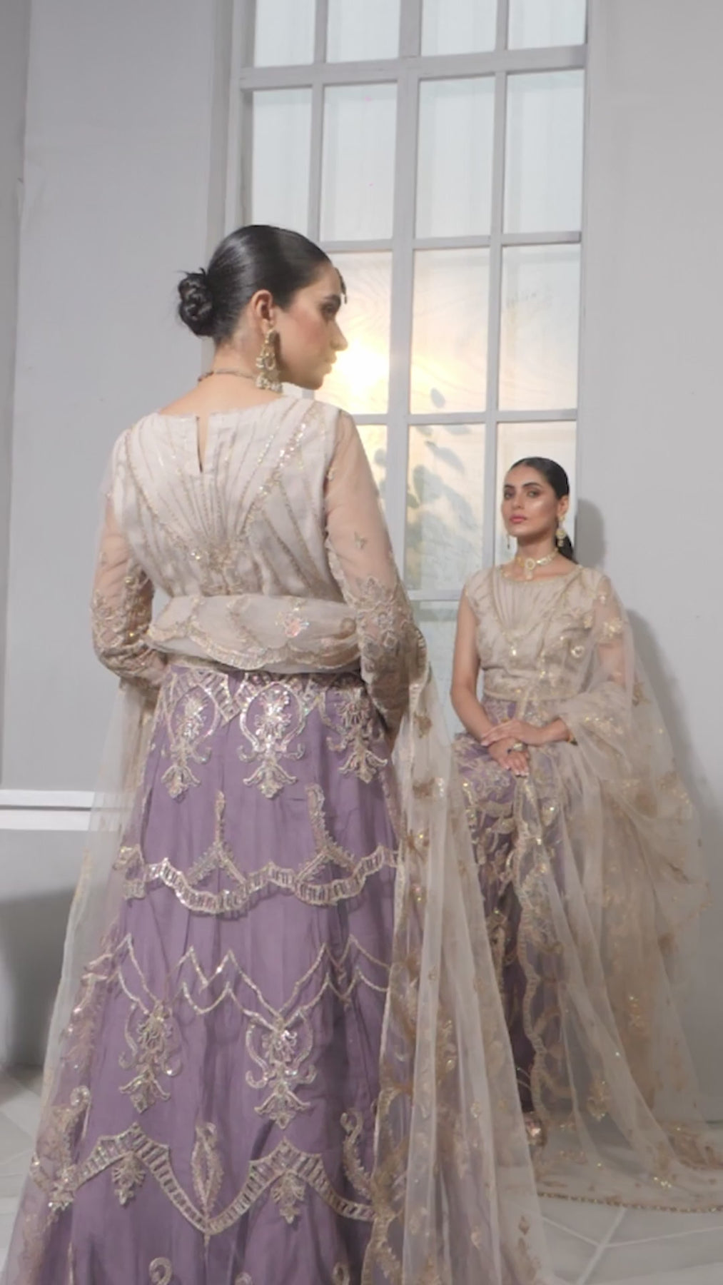 Bahaar by Zarif Embroidered Net Unstitched 3 Piece Suit - ZB 01 MAUVE Bahaar by Zarif Embroidered Net Unstitched 3 Piece Suit - ZB 01 MAUVE