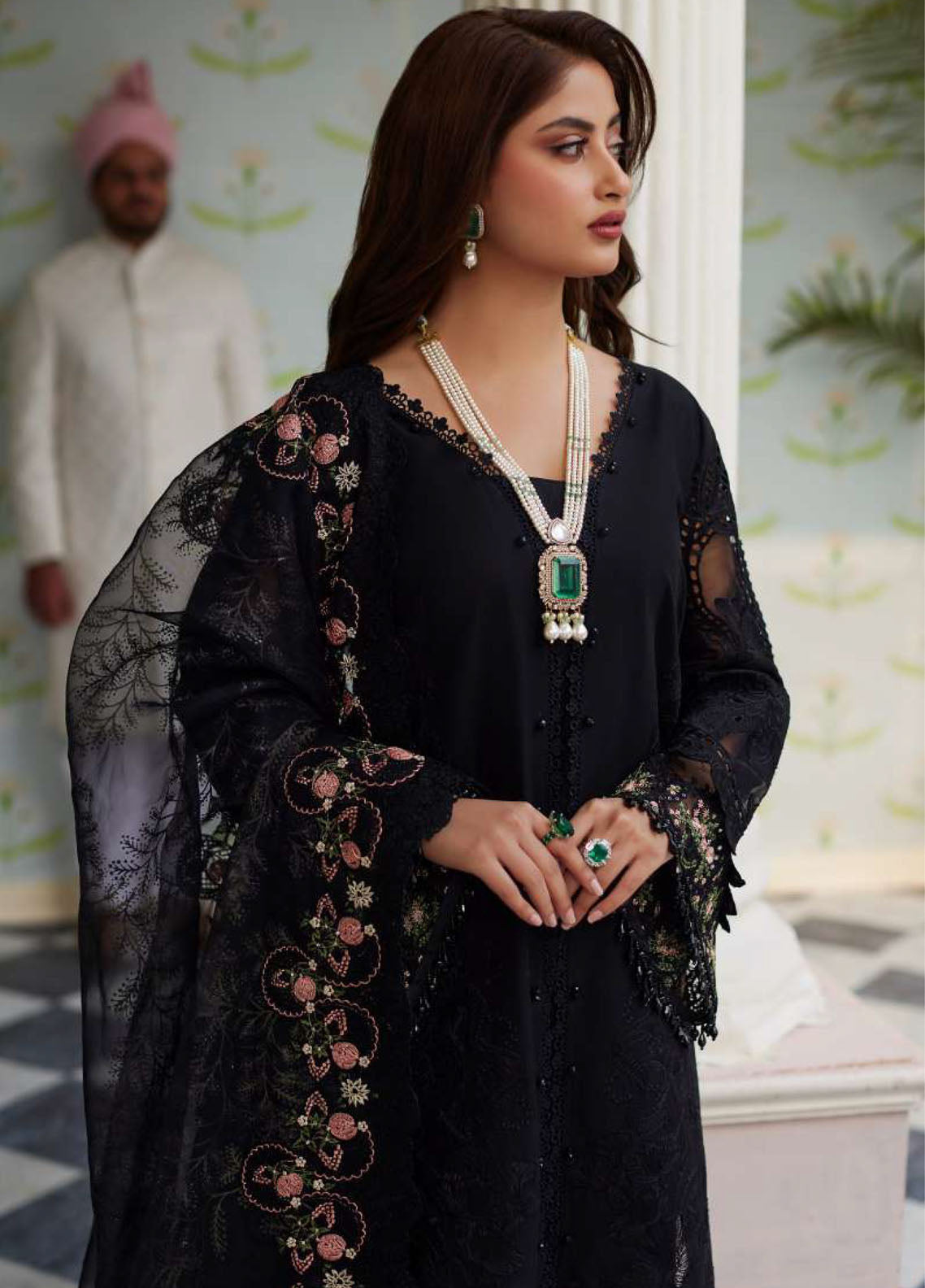 Elaf Premium Eid Edit Embroidered Lawn 3 Piece Unstitched Suit EF24PEE D-01B HAYA Elaf Premium Eid Edit Embroidered Lawn 3 Piece Unstitched Suit EF24PEE D-01B HAYA