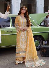Elaf Premium Eid Edit Embroidered Lawn 3 Piece Unstitched Suit EF24PEE D-02B DANIA