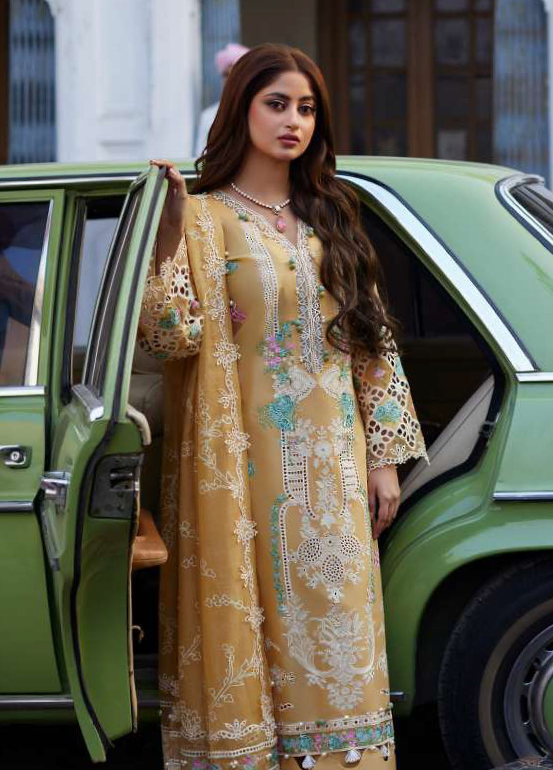 Elaf Premium Eid Edit Embroidered Lawn 3 Piece Unstitched Suit EF24PEE D-02B DANIA Elaf Premium Eid Edit Embroidered Lawn 3 Piece Unstitched Suit EF24PEE D-02B DANIA