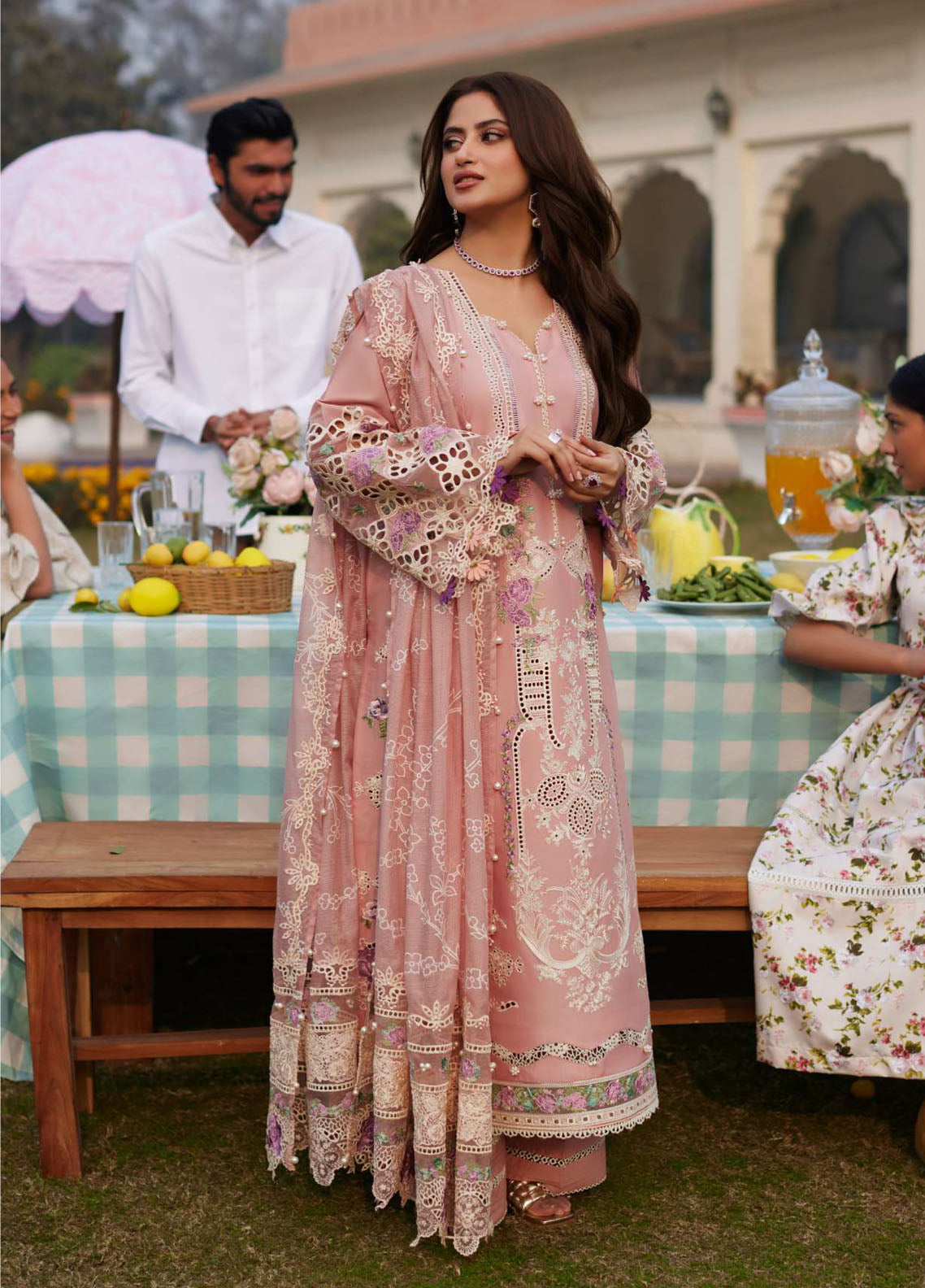 Elaf Premium Eid Edit Embroidered Lawn 3 Piece Unstitched Suit EF24PEE D-02A ZOHREH Elaf Premium Eid Edit Embroidered Lawn 3 Piece Unstitched Suit EF24PEE D-02A ZOHREH
