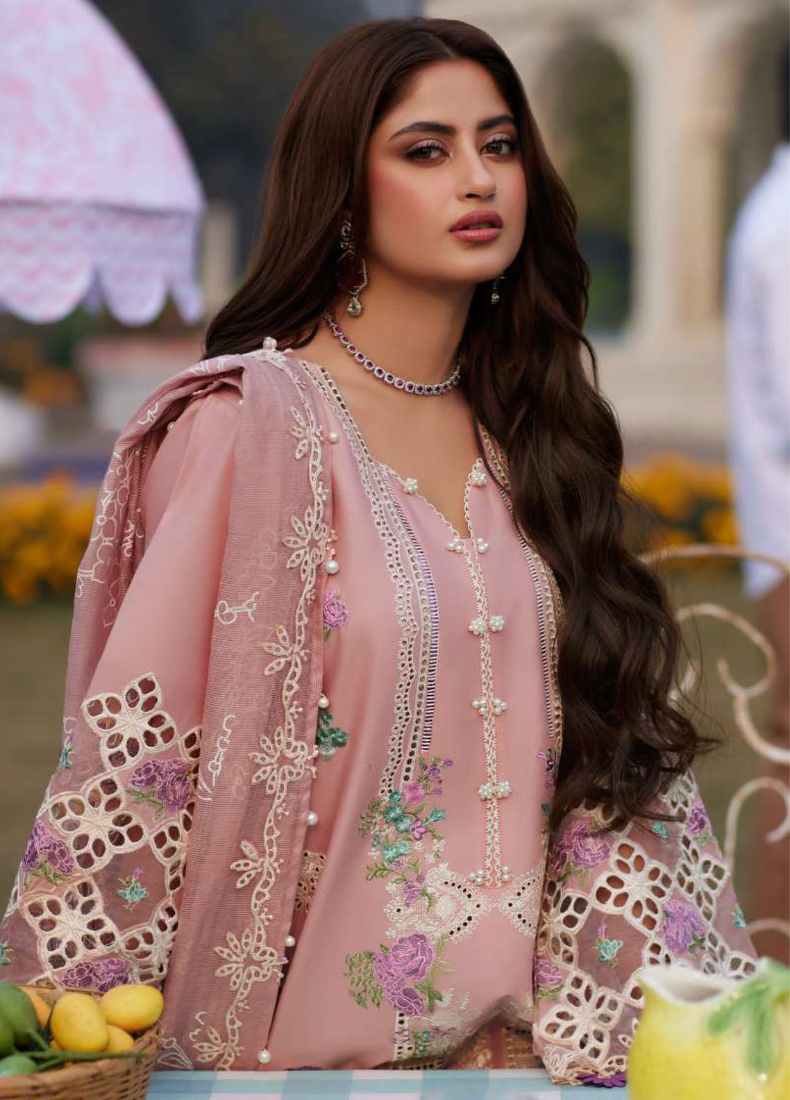 Elaf Premium Eid Edit Embroidered Lawn 3 Piece Unstitched Suit EF24PEE D-02A ZOHREH Elaf Premium Eid Edit Embroidered Lawn 3 Piece Unstitched Suit EF24PEE D-02A ZOHREH