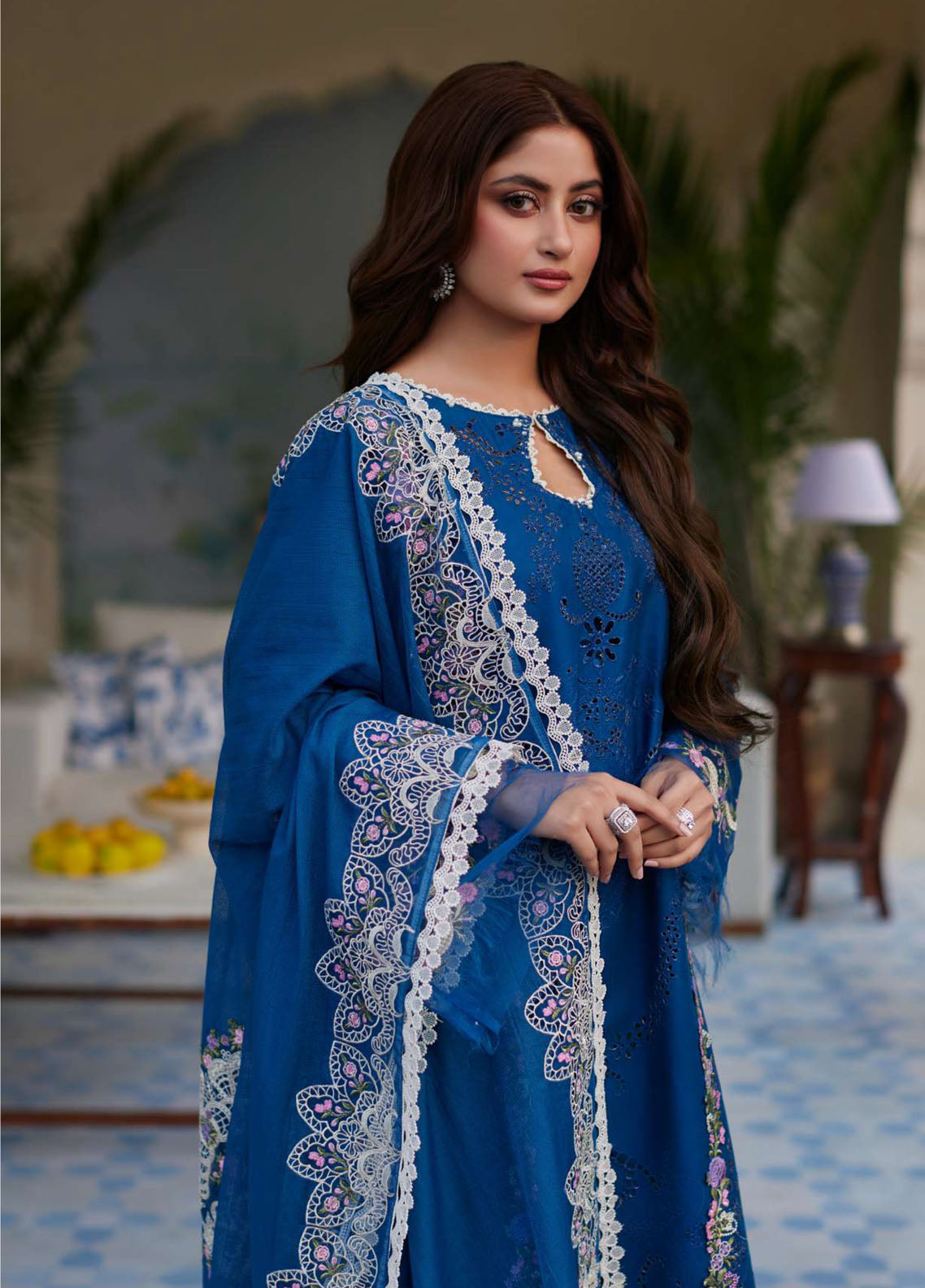Elaf Premium Eid Edit Embroidered Lawn 3 Piece Unstitched Suit EF24PEE D-04 ALMAS Elaf Premium Eid Edit Embroidered Lawn 3 Piece Unstitched Suit EF24PEE D-04 ALMAS