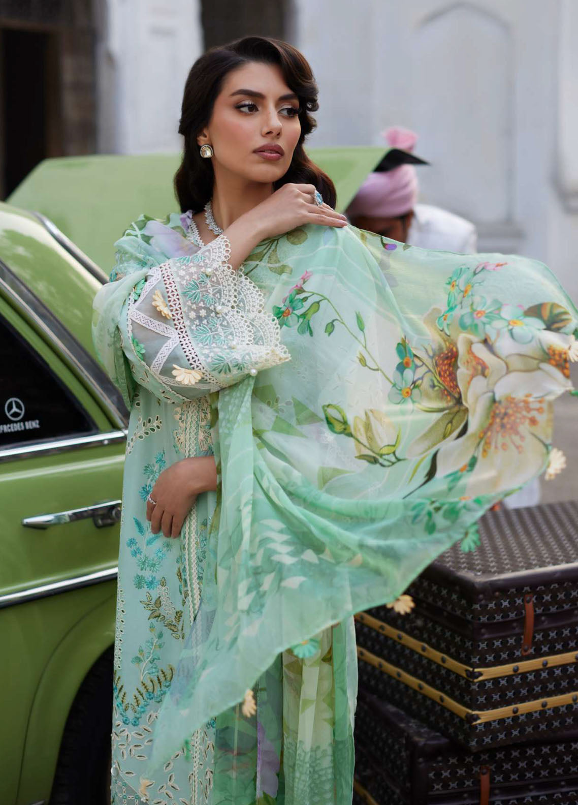 Elaf Premium Eid Edit Embroidered Lawn 3 Piece Unstitched Suit EF24PEE D-11 SIVANA Elaf Premium Eid Edit Embroidered Lawn 3 Piece Unstitched Suit EF24PEE D-11 SIVANA