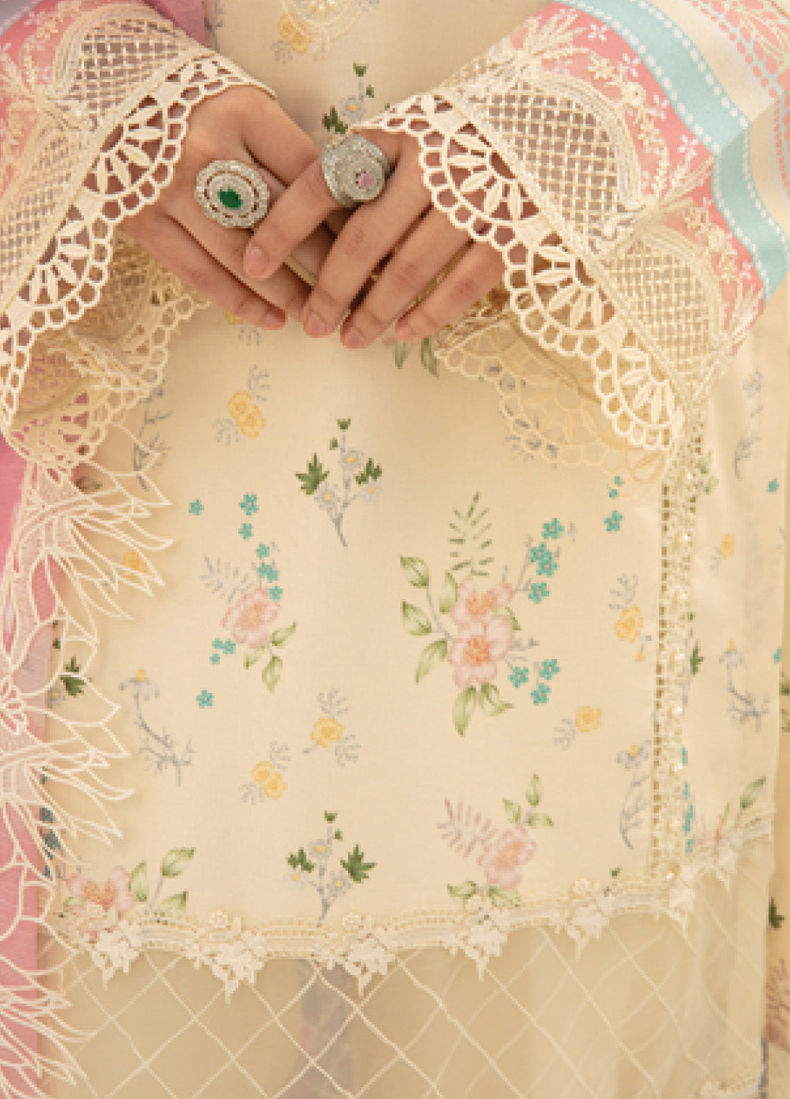 Florance By Rang Rasiya Embroidered Premium Lawn 3 Piece Unstitched Suit RR24FEL D01 IVORY Florance By Rang Rasiya Embroidered Premium Lawn 3 Piece Unstitched Suit RR24FEL D01 IVORY