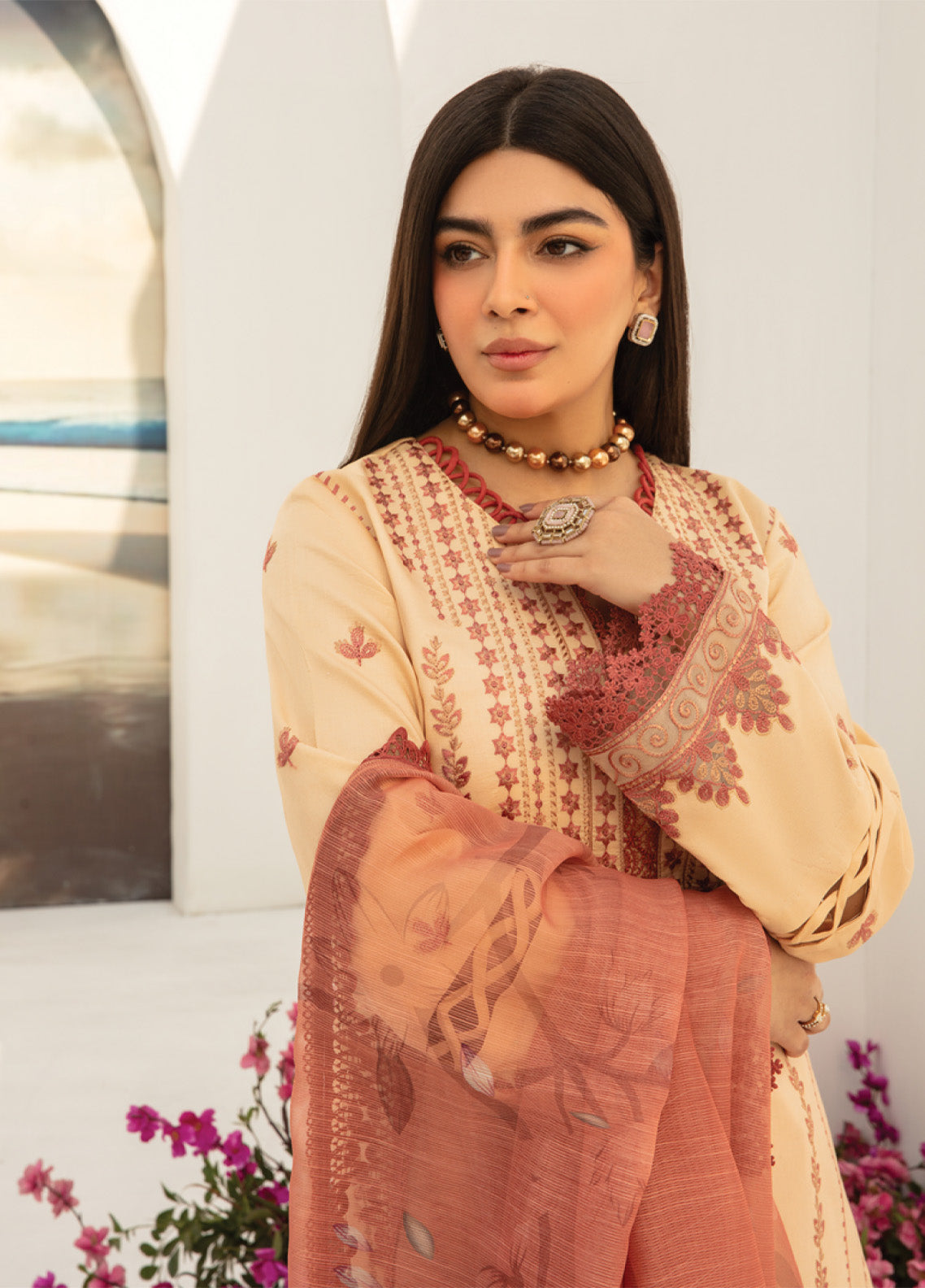 Florance By Rang Rasiya Embroidered Premium Lawn 3 Piece Unstitched Suit RR24FEL D07 HAZE Florance By Rang Rasiya Embroidered Premium Lawn 3 Piece Unstitched Suit RR24FEL D07 HAZE