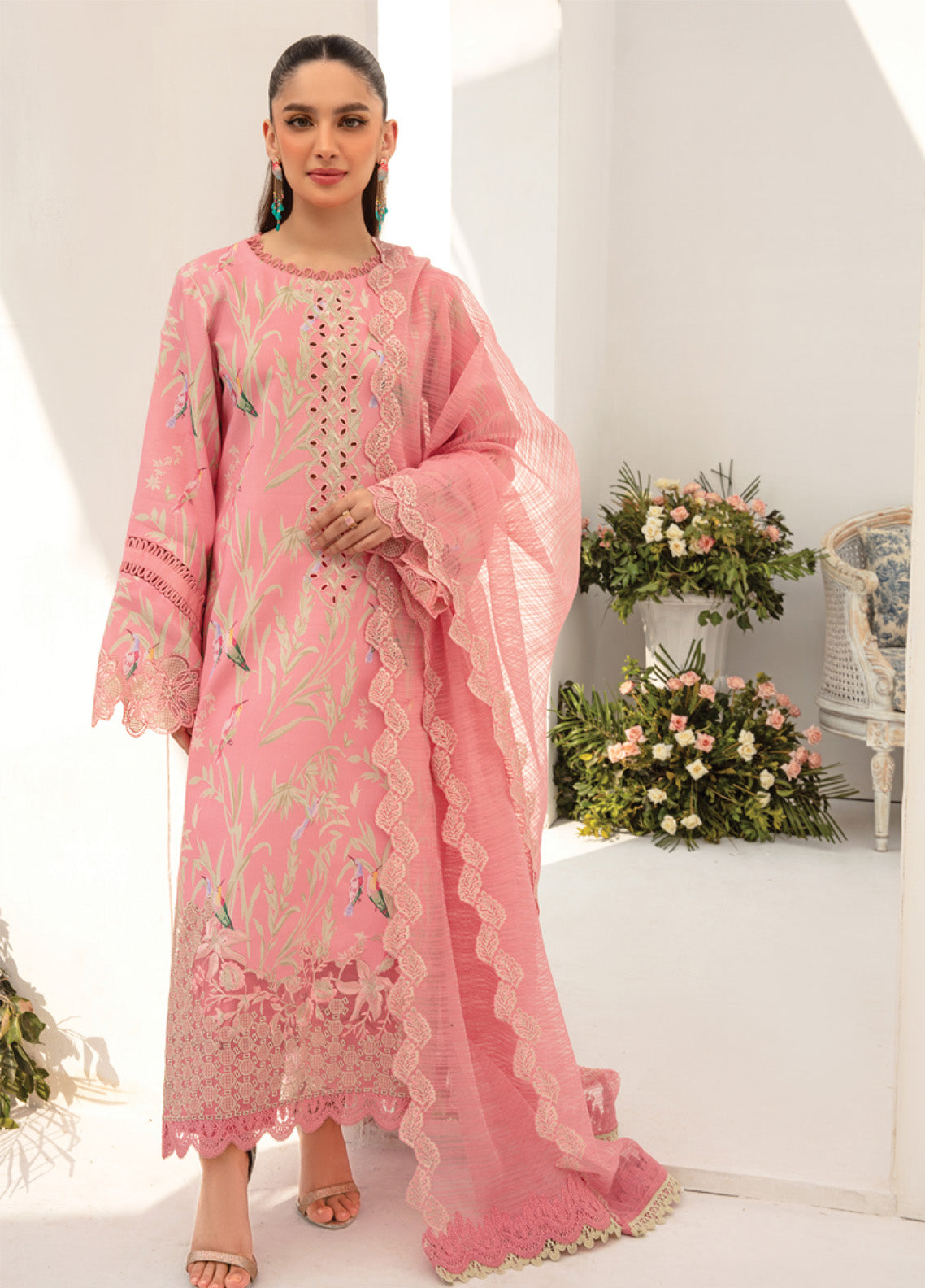 Florance By Rang Rasiya Embroidered Premium Lawn 3 Piece Unstitched Suit RR24FEL D08 AIRA Florance By Rang Rasiya Embroidered Premium Lawn 3 Piece Unstitched Suit RR24FEL D08 AIRA