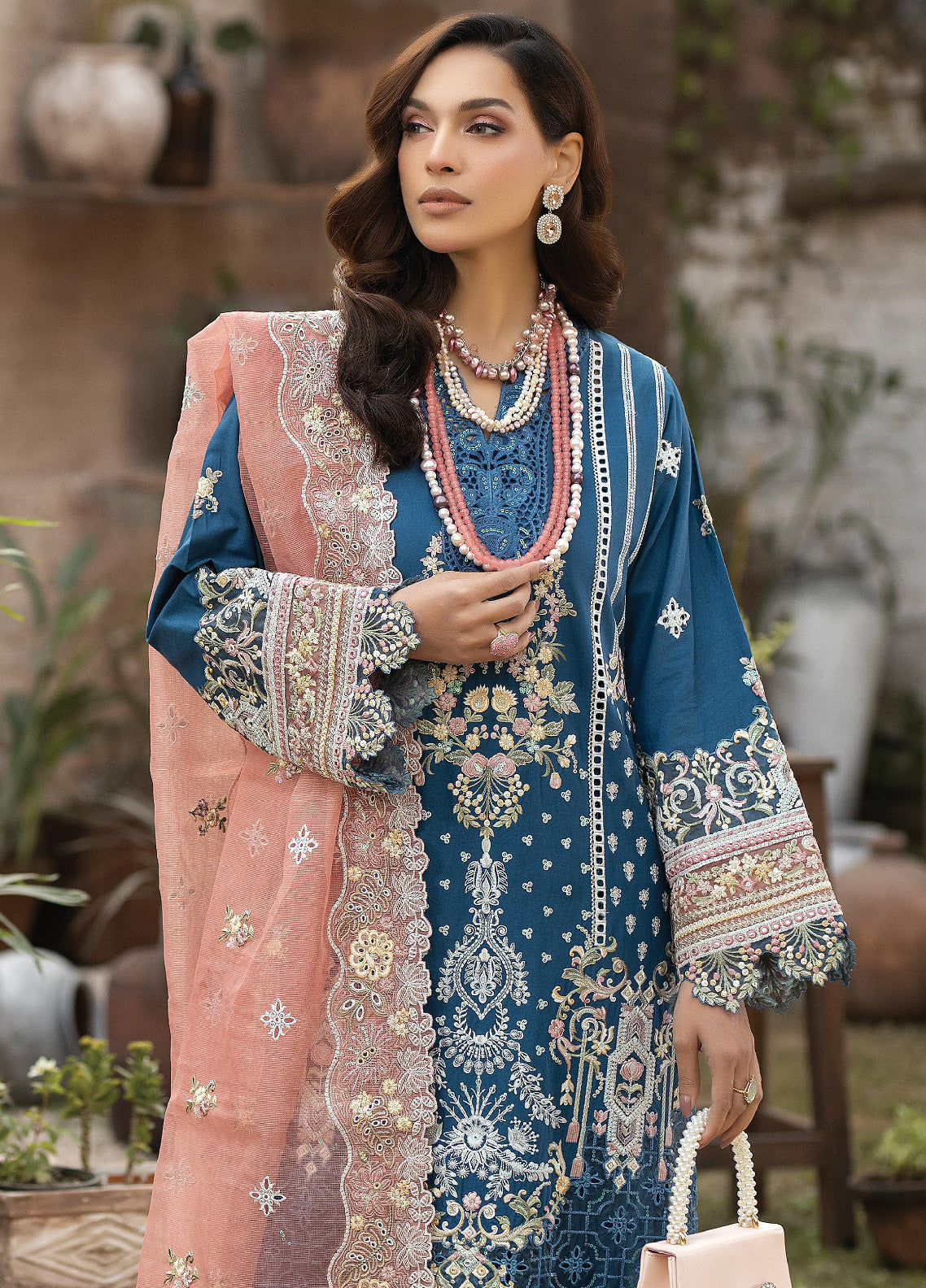 Gulposh By Serene Luxury Embroidered Lawn 3 Piece Unstitched Suit S24GLL-42-HANA Gulposh By Serene Luxury Embroidered Lawn 3 Piece Unstitched Suit S24GLL-42-HANA