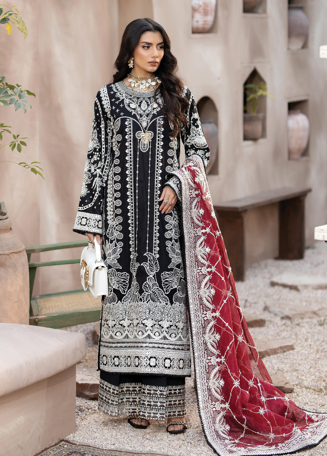 Gulposh By Serene Luxury Embroidered Lawn 3 Piece Unstitched Suit S24GLL-48-AAFIA Gulposh By Serene Luxury Embroidered Lawn 3 Piece Unstitched Suit S24GLL-48-AAFIA