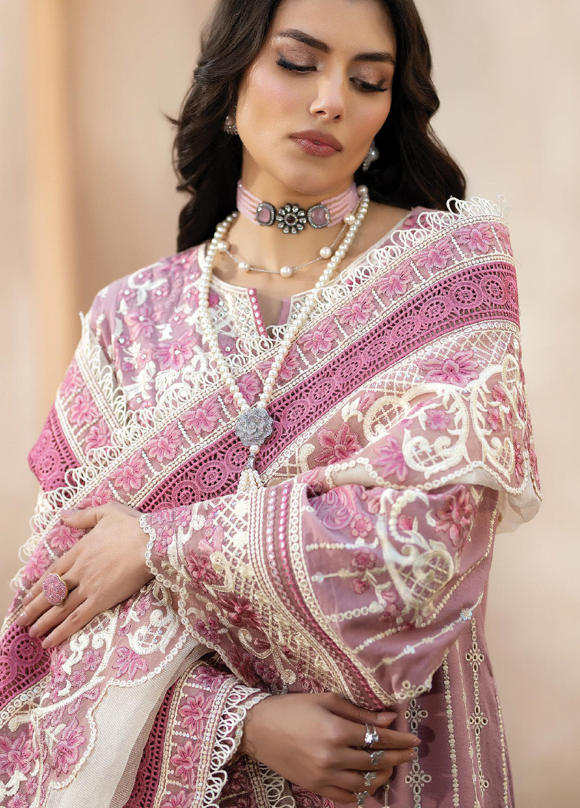 Gulposh By Serene Luxury Embroidered Lawn 3 Piece Unstitched Suit S24GLL-52-ABEER Gulposh By Serene Luxury Embroidered Lawn 3 Piece Unstitched Suit S24GLL-52-ABEER
