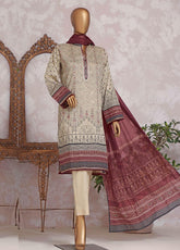 HZ Unstitched 3 Piece D#105