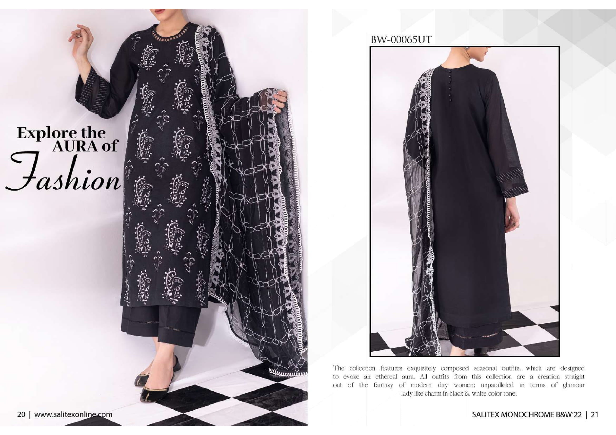 Salitex Unstitched 3 Piece D#65 Salitex Unstitched 3 Piece D#65