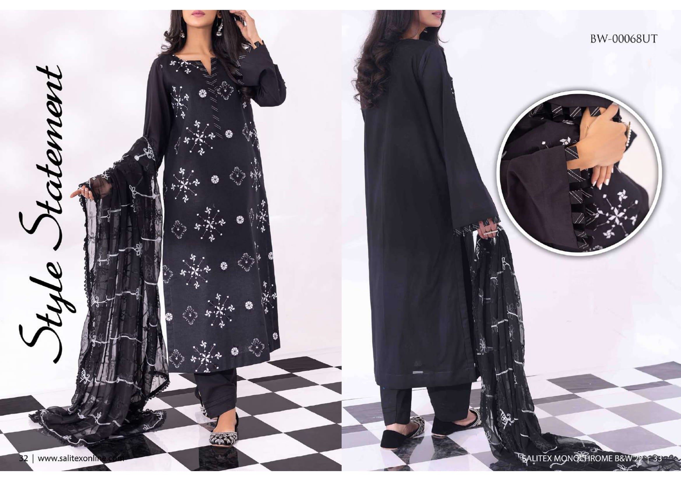 Salitex Unstitched 3 Piece D#68 Salitex Unstitched 3 Piece D#68