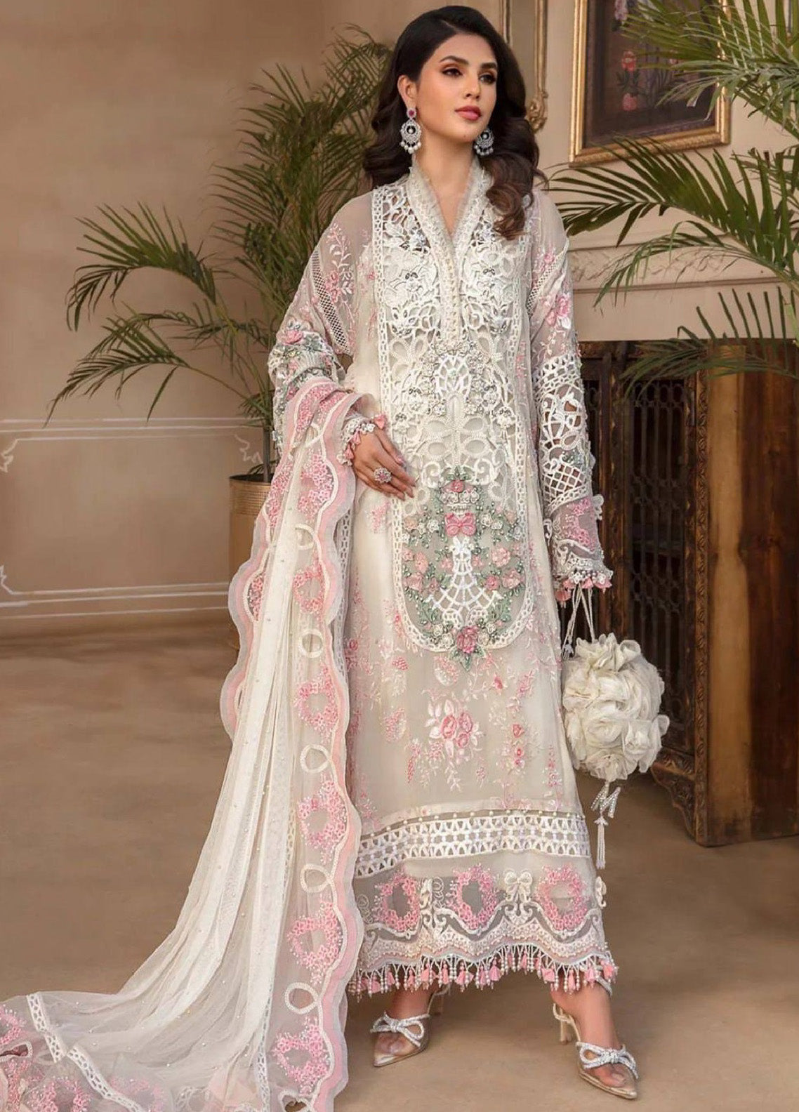Inspiration Maria B By Schick Formal Chiffon 3 Piece Unstitched Suit S24MBIC-02 Inspiration Maria B By Schick Formal Chiffon 3 Piece Unstitched Suit S24MBIC-02