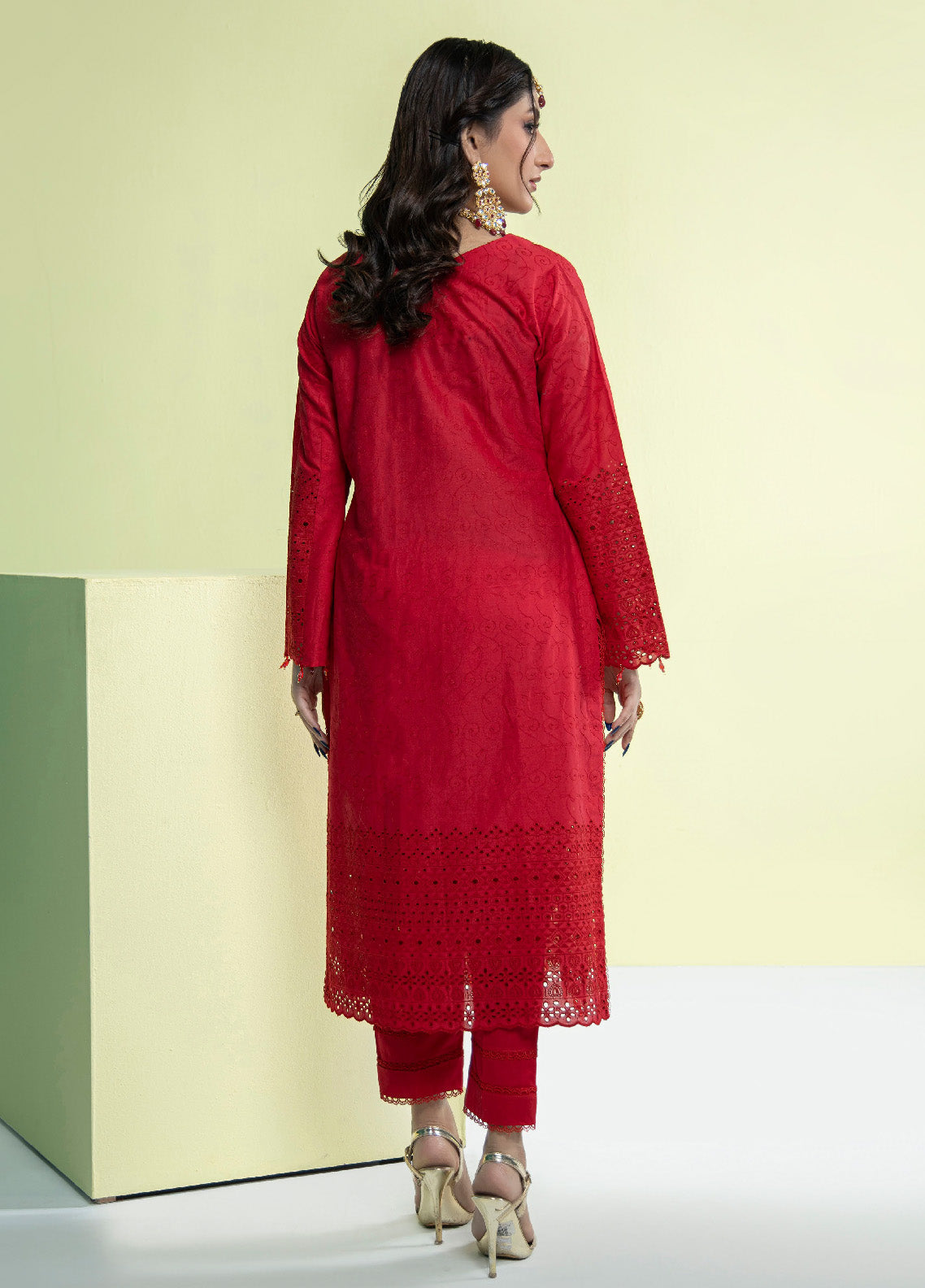 Jaza By Schick Schiffli Embroidered Cotton Shirt & Trouser Unstitched Suit S24SSEC-06 Jaza By Schick Schiffli Embroidered Cotton Shirt & Trouser Unstitched Suit S24SSEC-06