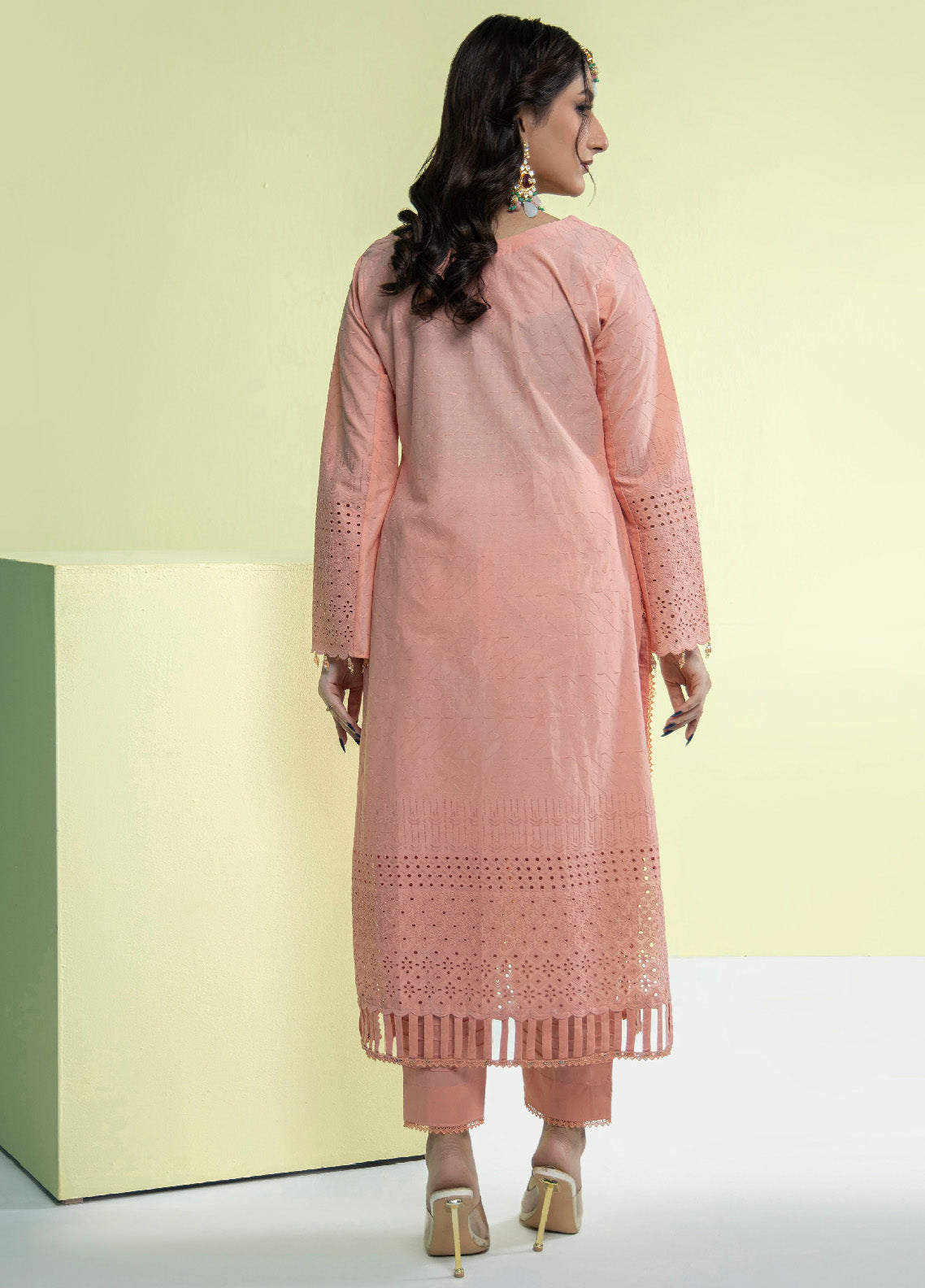 Jaza By Schick Schiffli Embroidered Cotton Shirt & Trouser Unstitched Suit S24SSEC-07 Jaza By Schick Schiffli Embroidered Cotton Shirt & Trouser Unstitched Suit S24SSEC-07
