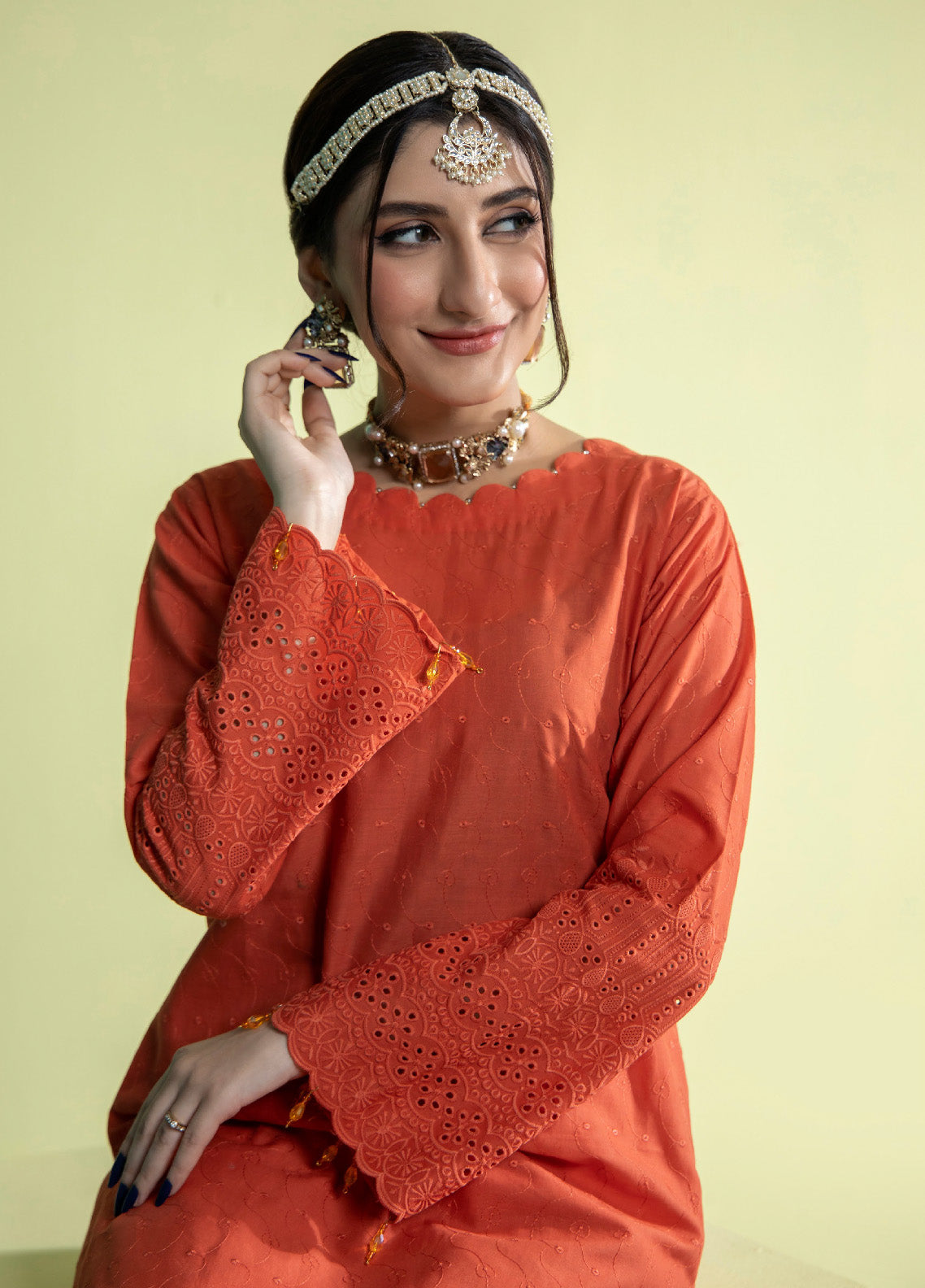 Jaza By Schick Schiffli Embroidered Cotton Shirt & Trouser Unstitched Suit S24SSEC-13 Jaza By Schick Schiffli Embroidered Cotton Shirt & Trouser Unstitched Suit S24SSEC-13