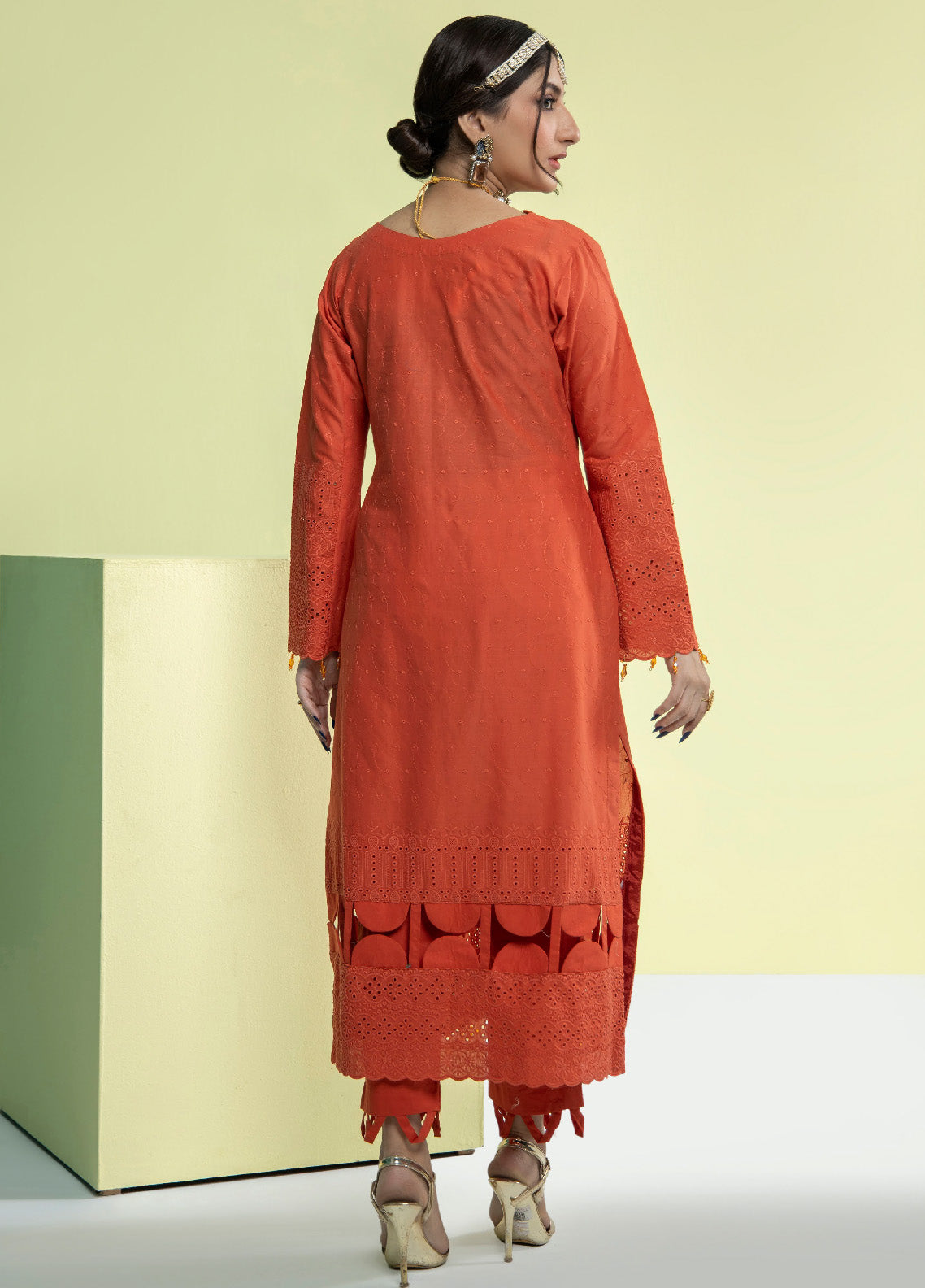 Jaza By Schick Schiffli Embroidered Cotton Shirt & Trouser Unstitched Suit S24SSEC-13 Jaza By Schick Schiffli Embroidered Cotton Shirt & Trouser Unstitched Suit S24SSEC-13