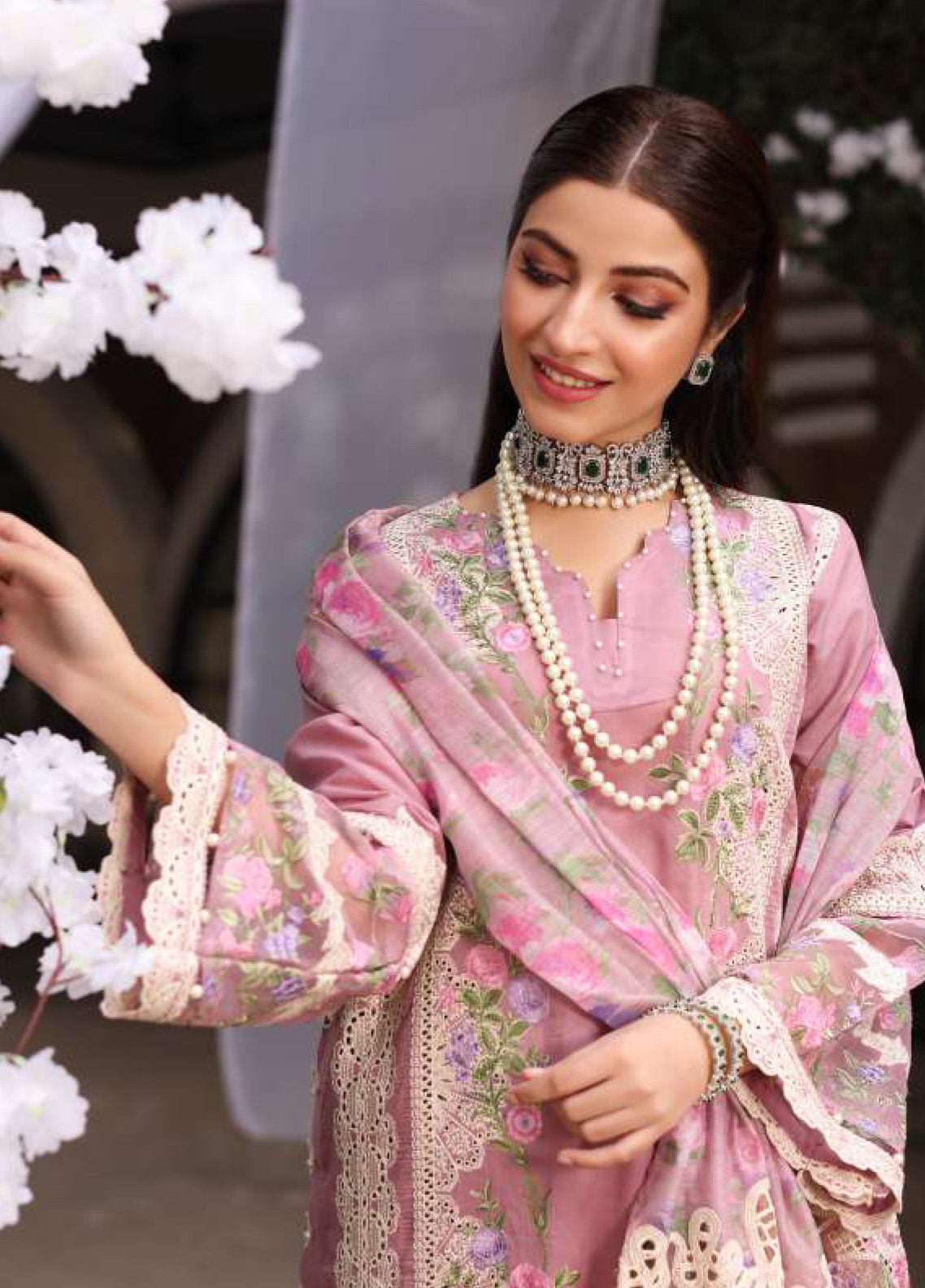 Kahf Festive Luxury Embroidered Lawn 3 Piece Unstitched Suit K24FLL-03 SASSI Kahf Festive Luxury Embroidered Lawn 3 Piece Unstitched Suit K24FLL-03 SASSI