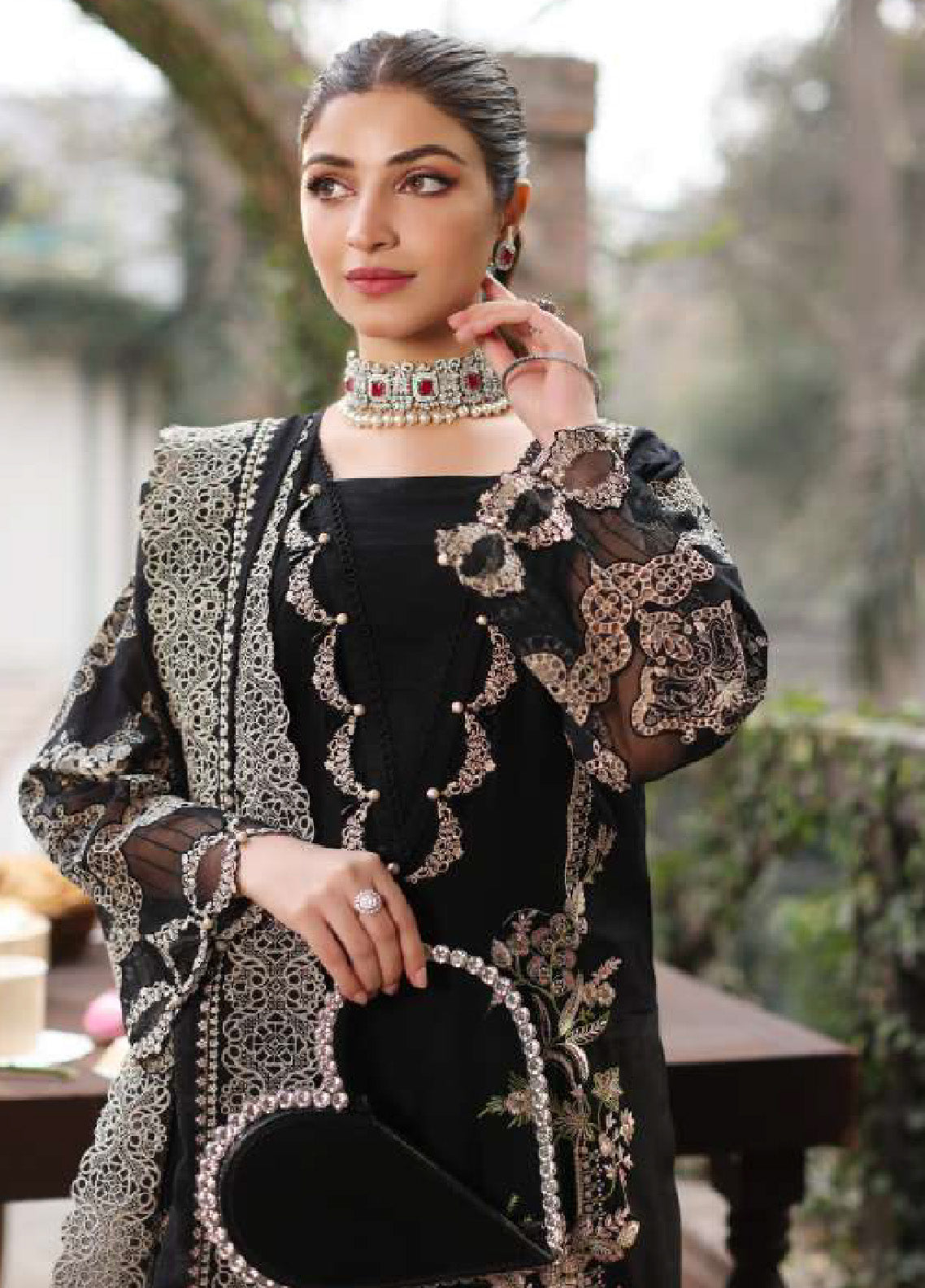 Kahf Festive Luxury Embroidered Lawn 3 Piece Unstitched Suit K24FLL-06 NOOR Kahf Festive Luxury Embroidered Lawn 3 Piece Unstitched Suit K24FLL-06 NOOR