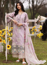 Kahf Festive Luxury Embroidered Lawn 3 Piece Unstitched Suit K24FLL-08B ELAYA