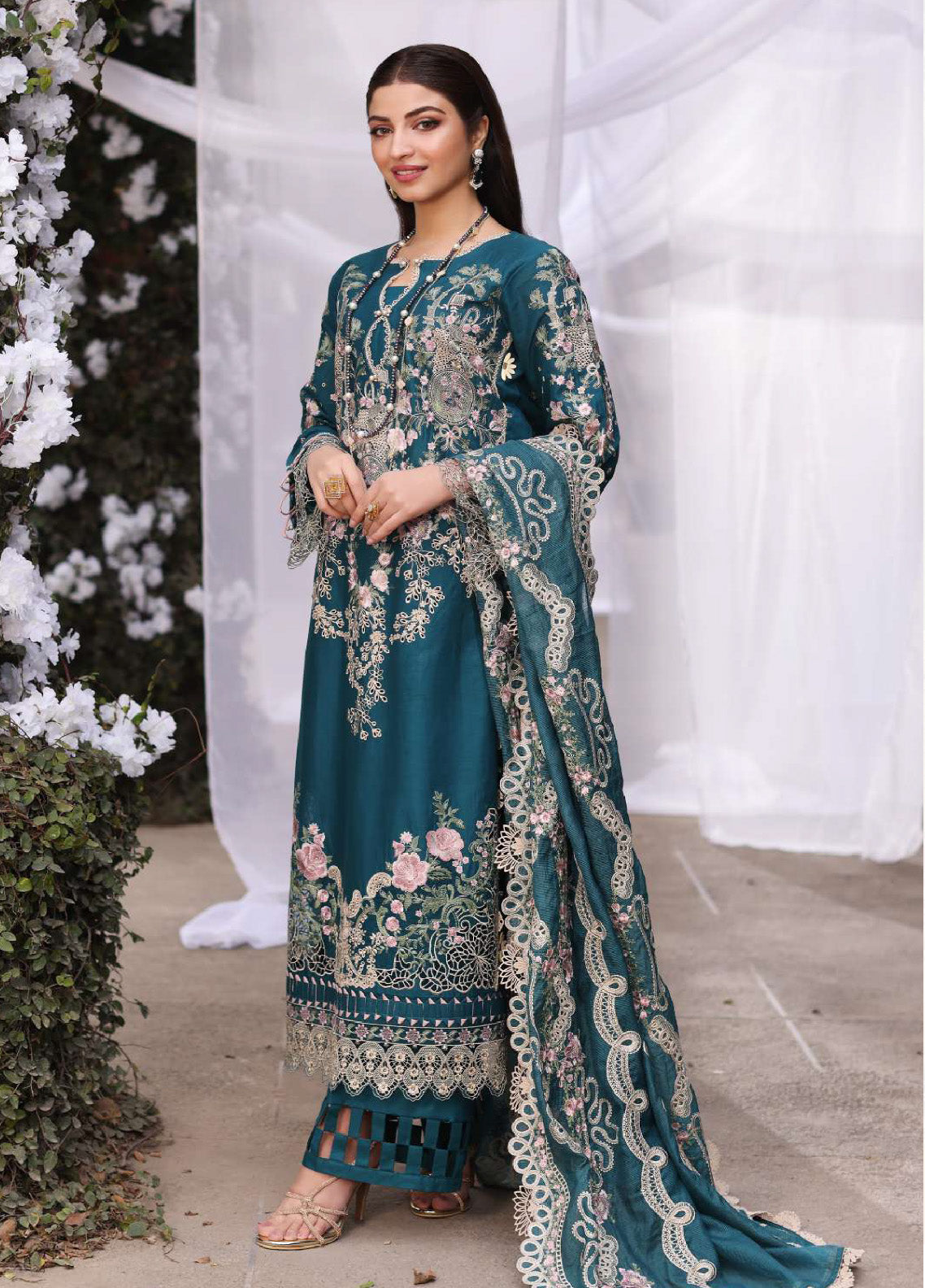 Kahf Festive Luxury Embroidered Lawn 3 Piece Unstitched Suit K24FLL-09A BANO Kahf Festive Luxury Embroidered Lawn 3 Piece Unstitched Suit K24FLL-09A BANO