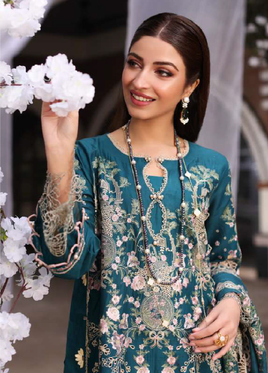 Kahf Festive Luxury Embroidered Lawn 3 Piece Unstitched Suit K24FLL-09A BANO Kahf Festive Luxury Embroidered Lawn 3 Piece Unstitched Suit K24FLL-09A BANO