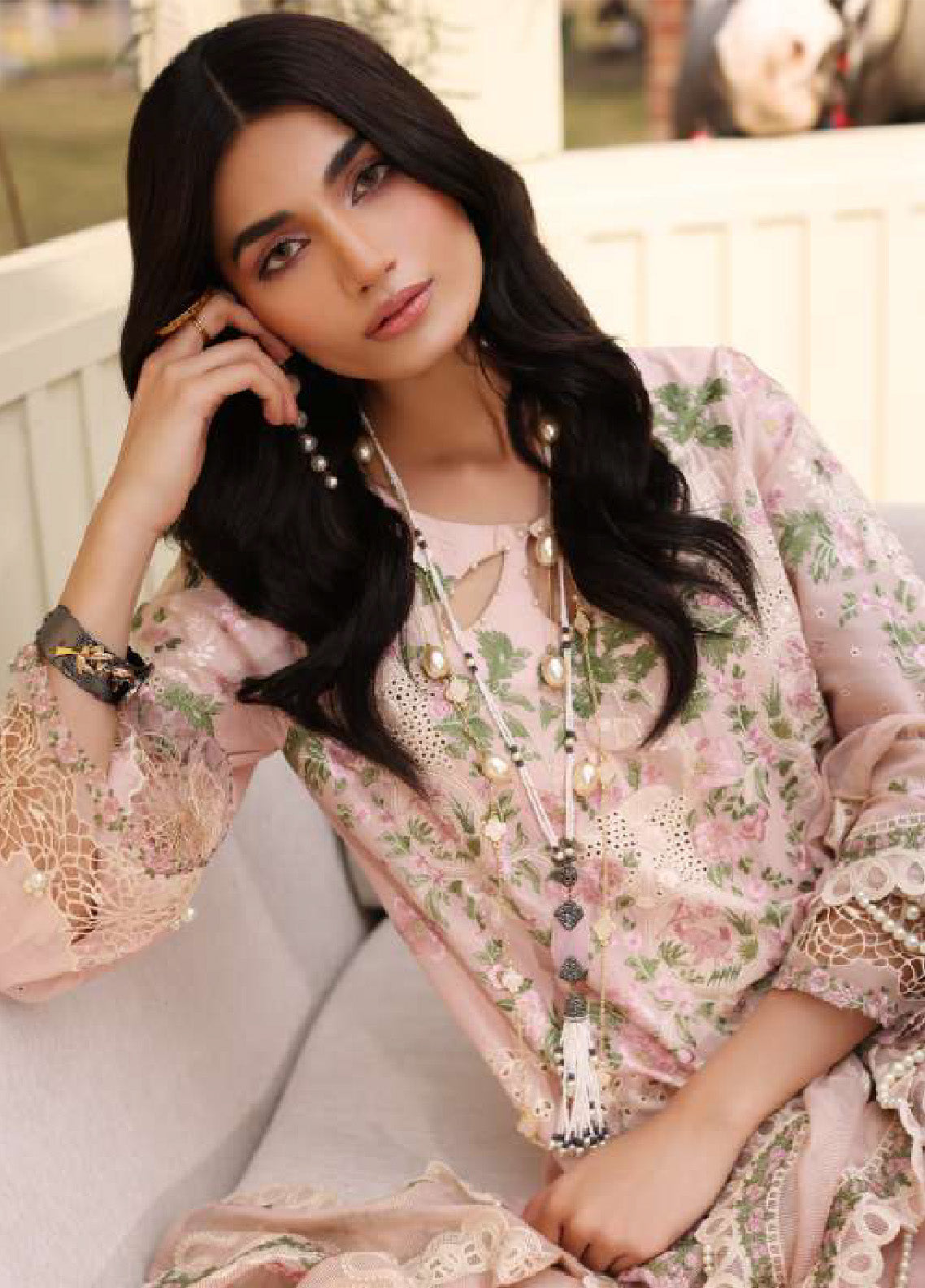 Kahf Festive Luxury Embroidered Lawn 3 Piece Unstitched Suit K24FLL-09B NORA Kahf Festive Luxury Embroidered Lawn 3 Piece Unstitched Suit K24FLL-09B NORA