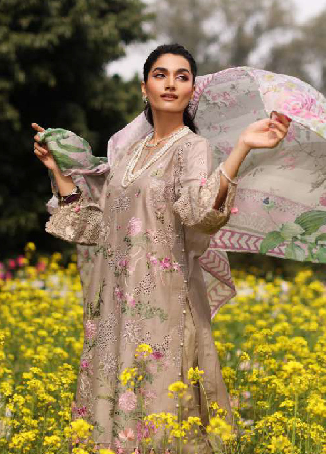 Kahf Festive Luxury Embroidered Lawn 3 Piece Unstitched Suit K24FLL-12 HEER Kahf Festive Luxury Embroidered Lawn 3 Piece Unstitched Suit K24FLL-12 HEER