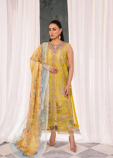 La'Hira By Bin Ilyas Embroidered Spring Lawn 3 Piece Unstitched Suit BI24LHSL-201-A